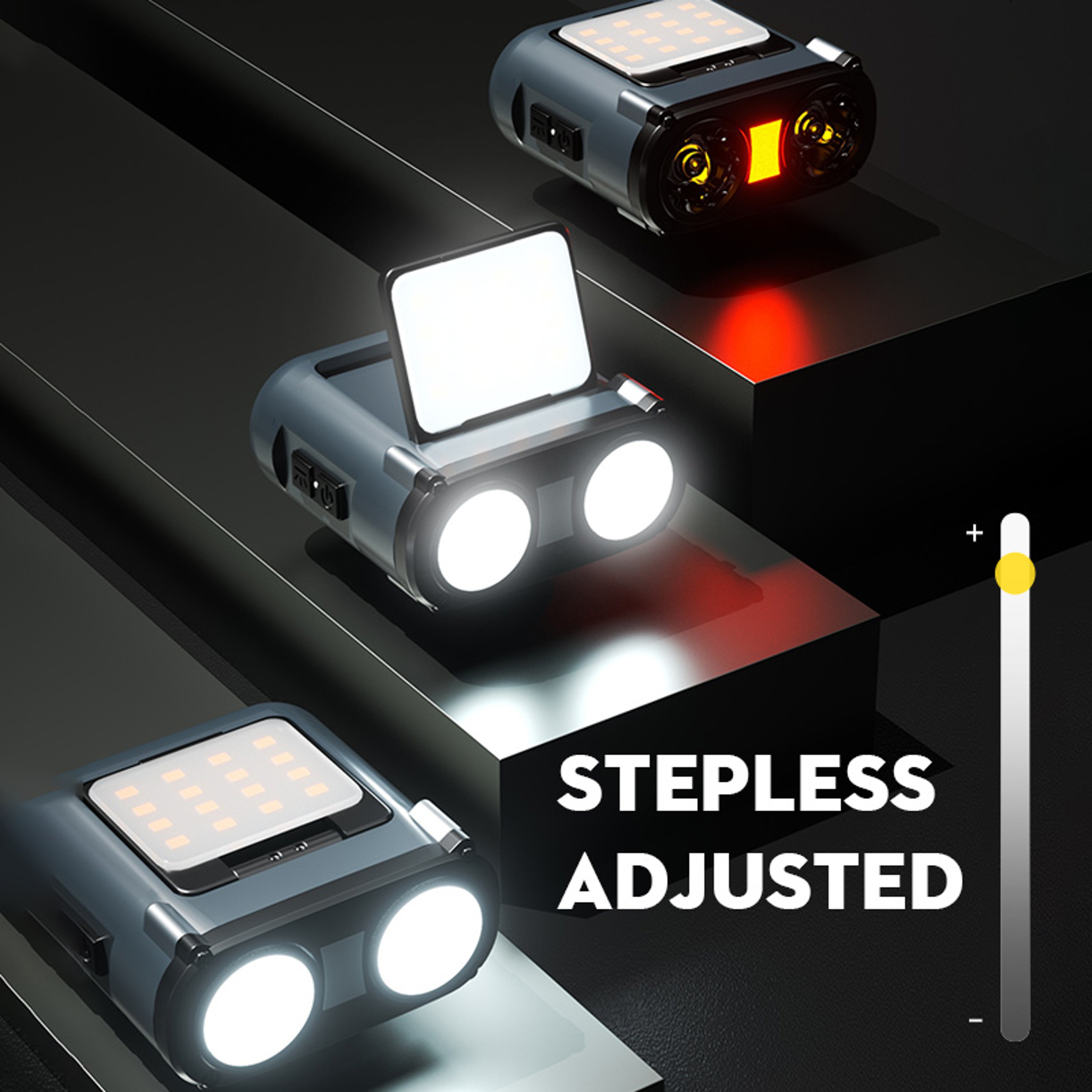 Rechargeable TypeC LED Headlamp With Rotating Feature Ideal For Outdoor Activities  Cycling 1