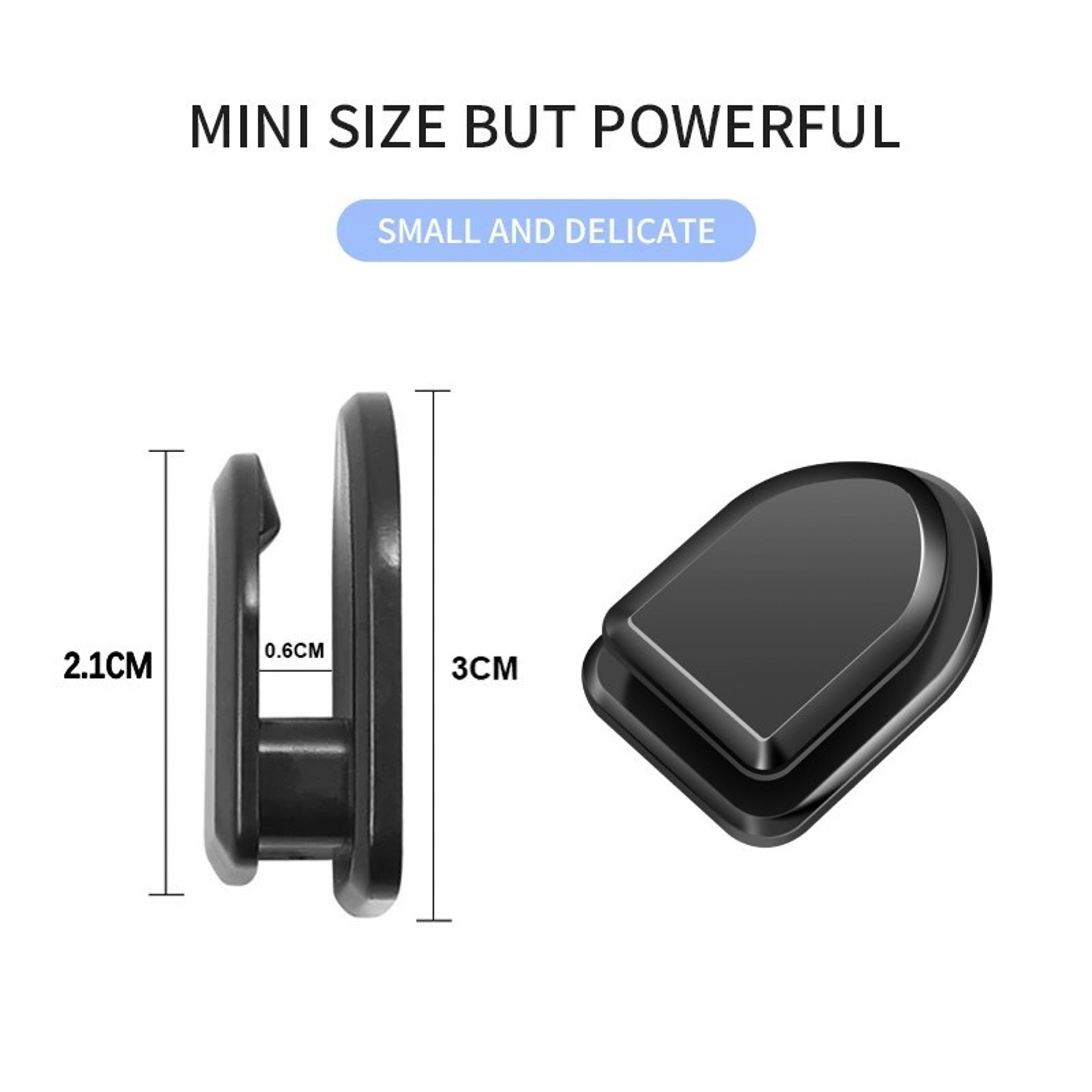 Mini Car Hooks For USB Cables Headphones  Keys SelfAdhesive Dashboard Wall Hook For Car Storage 3