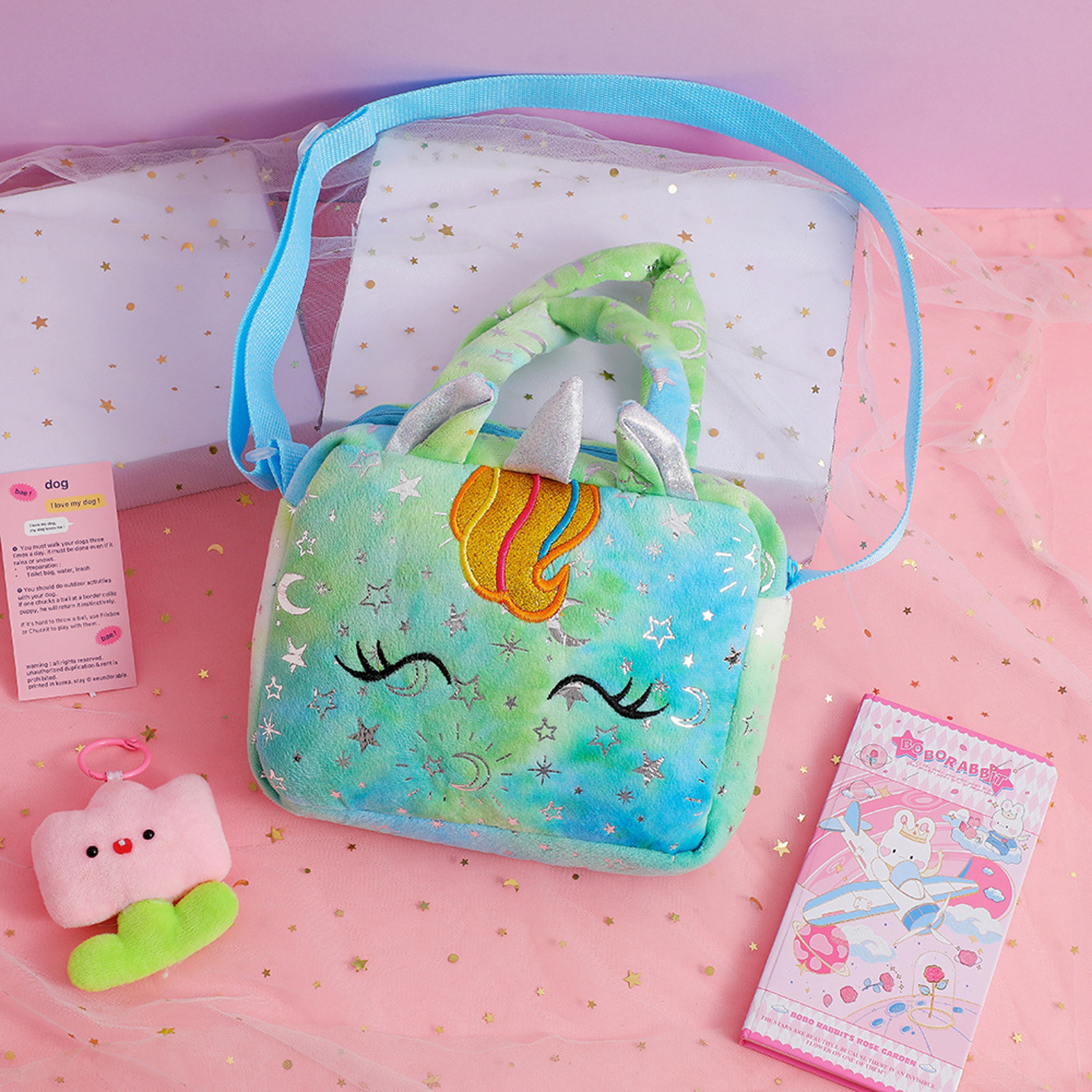 Fashion Sweet Unicorn Crossbody Bag For Girls Cute  Colorful Kids Purse For Birthday Parties 5
