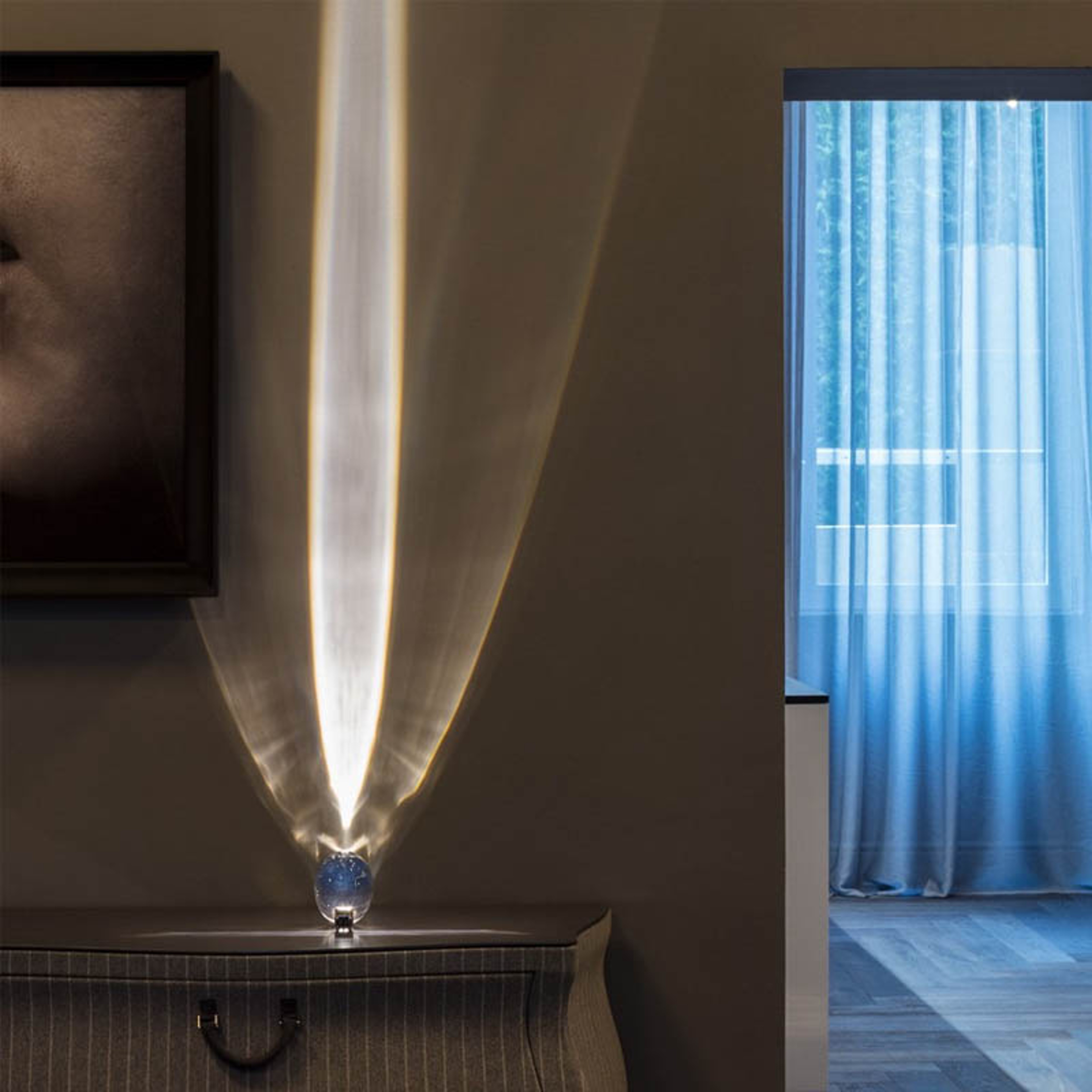 Crystal Eye Of The Sky Designer Table Lamp LED Egg Shaped Night Light Projector For Bedroom  Living 2
