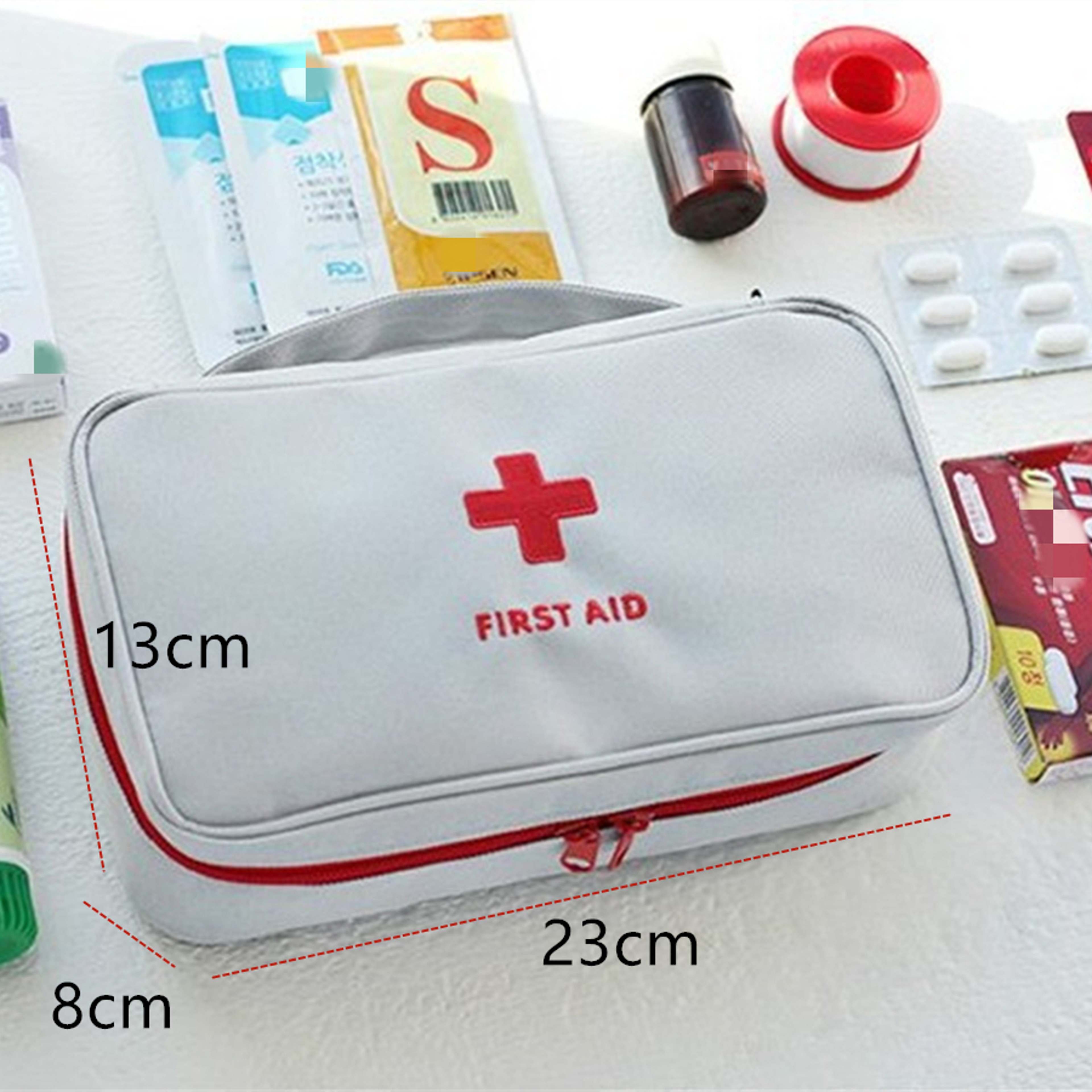 Portable First Aid Kit Bag Travel Medical Storage Organizer Durable Emergency Medicine Pouch For Ho