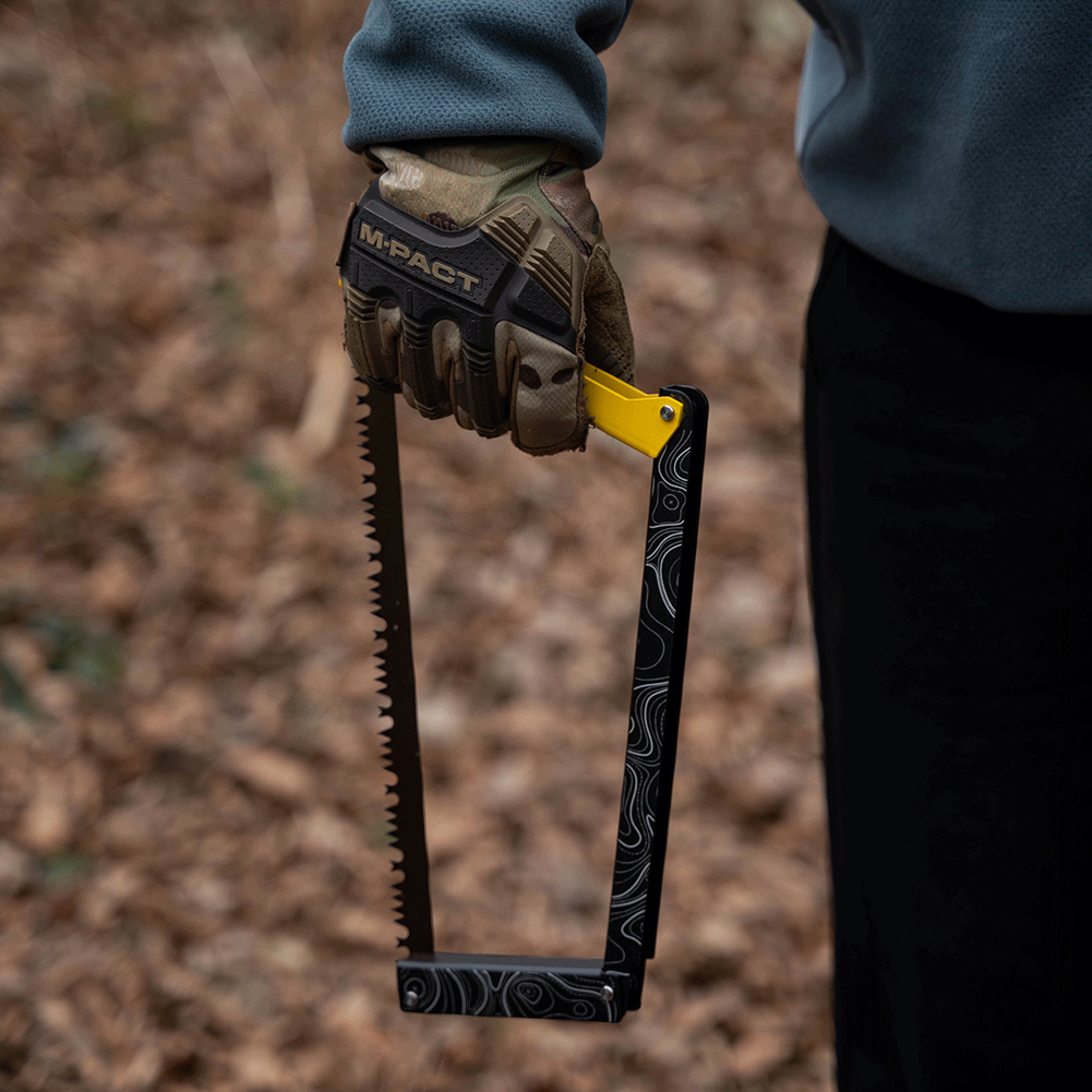 Folding Saw For Camping Aluminum Alloy Multifunctional Hand Saw Foldable Outdoor Survival Tool 4