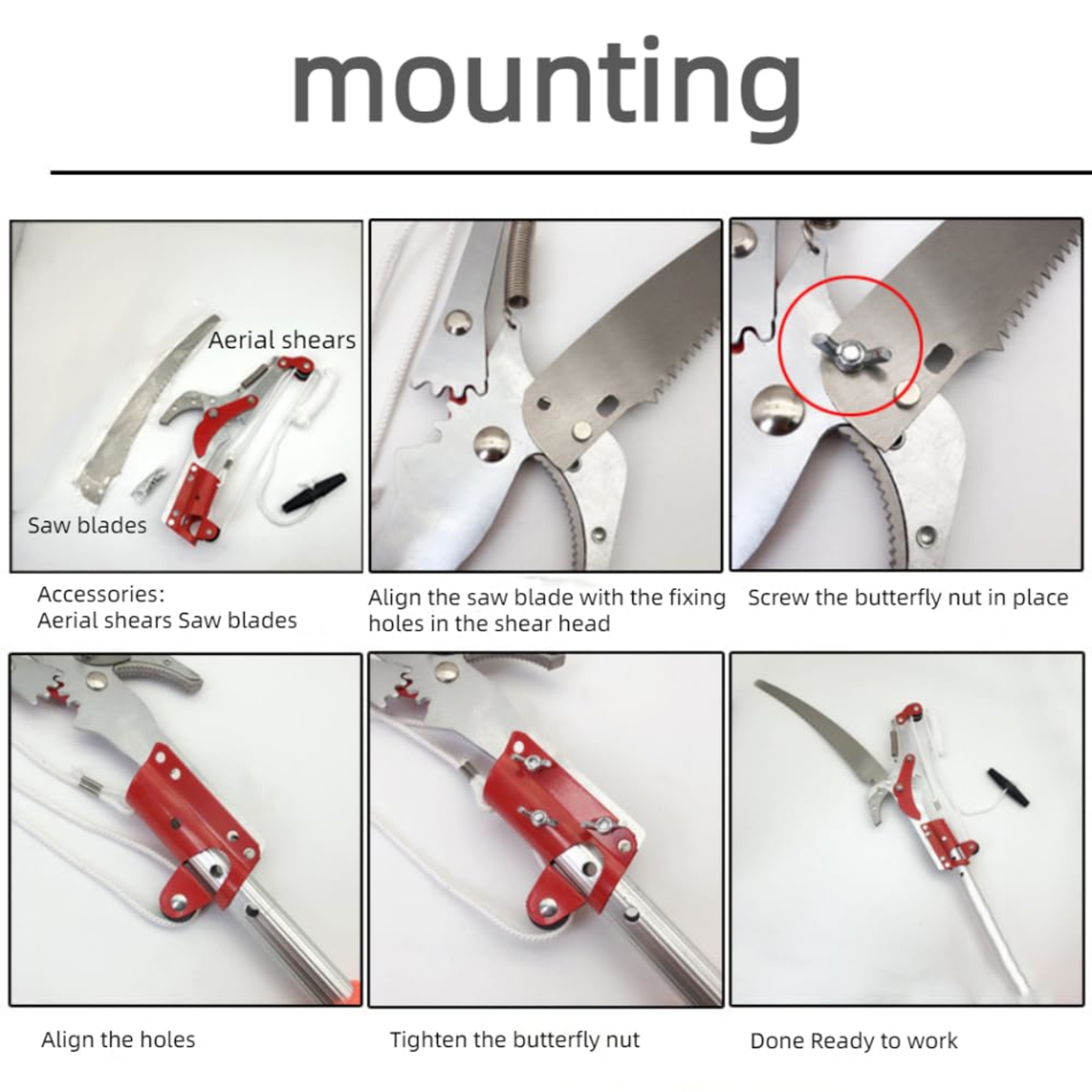 Extendable Tree Pruner Saw Outdoor Pruning Shears For High Branches  Garden Trees 3