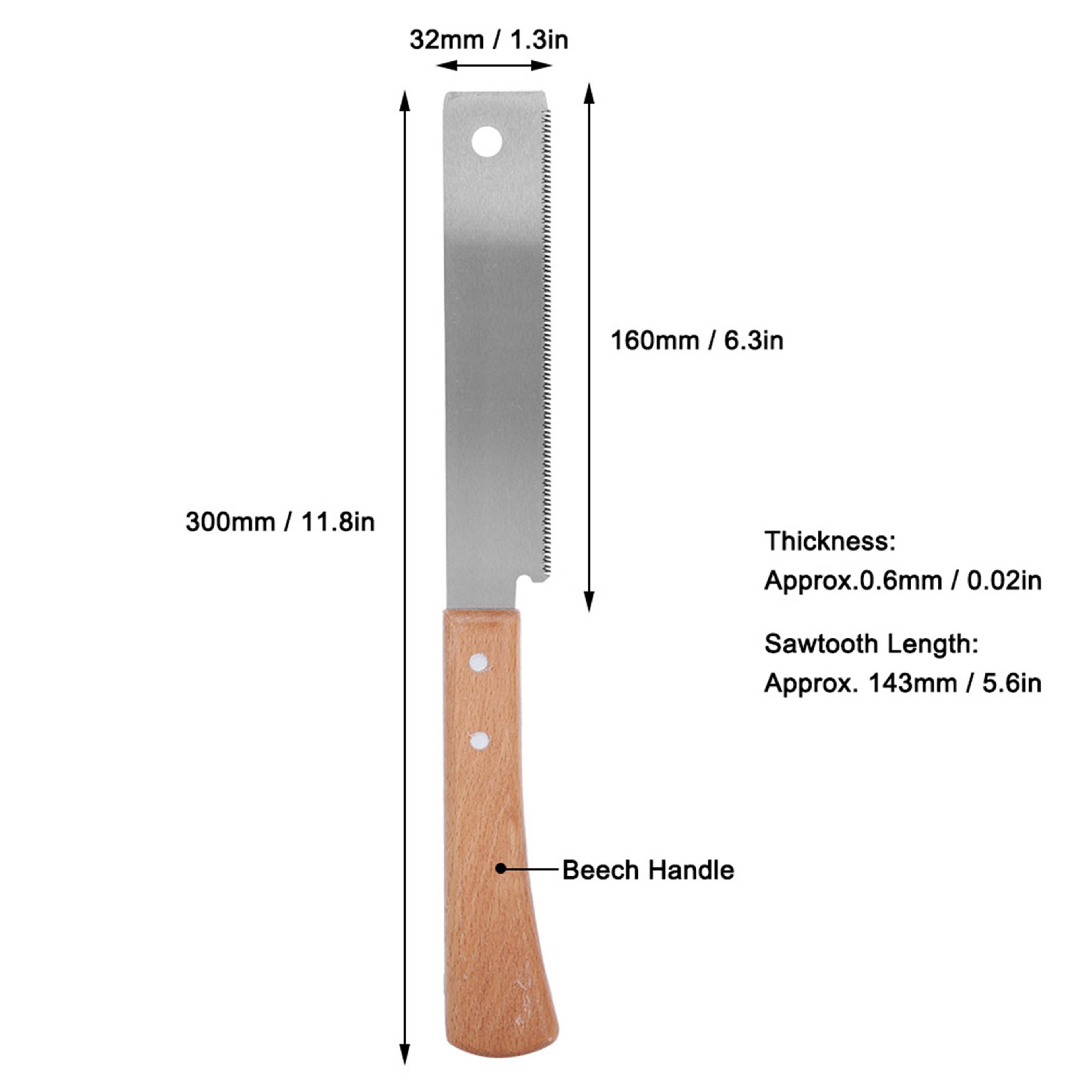 Compact Wood Hand Saw Wooden Handle Precision Cutting Tool For Woodworking 4