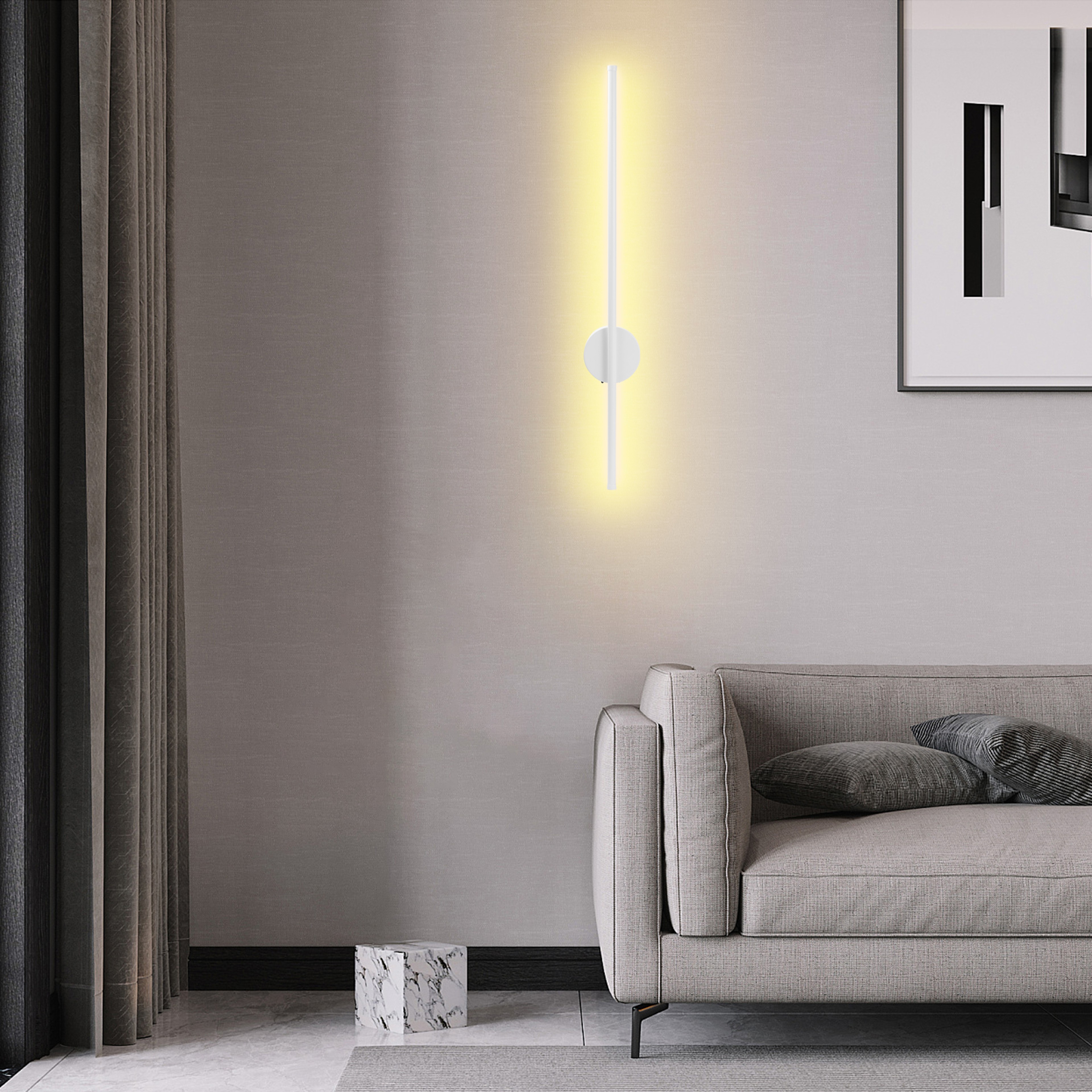 Modern Wireless Wall Light Rechargeable Wall Sconce with Remote Control for Bedroom Hallway – view 7