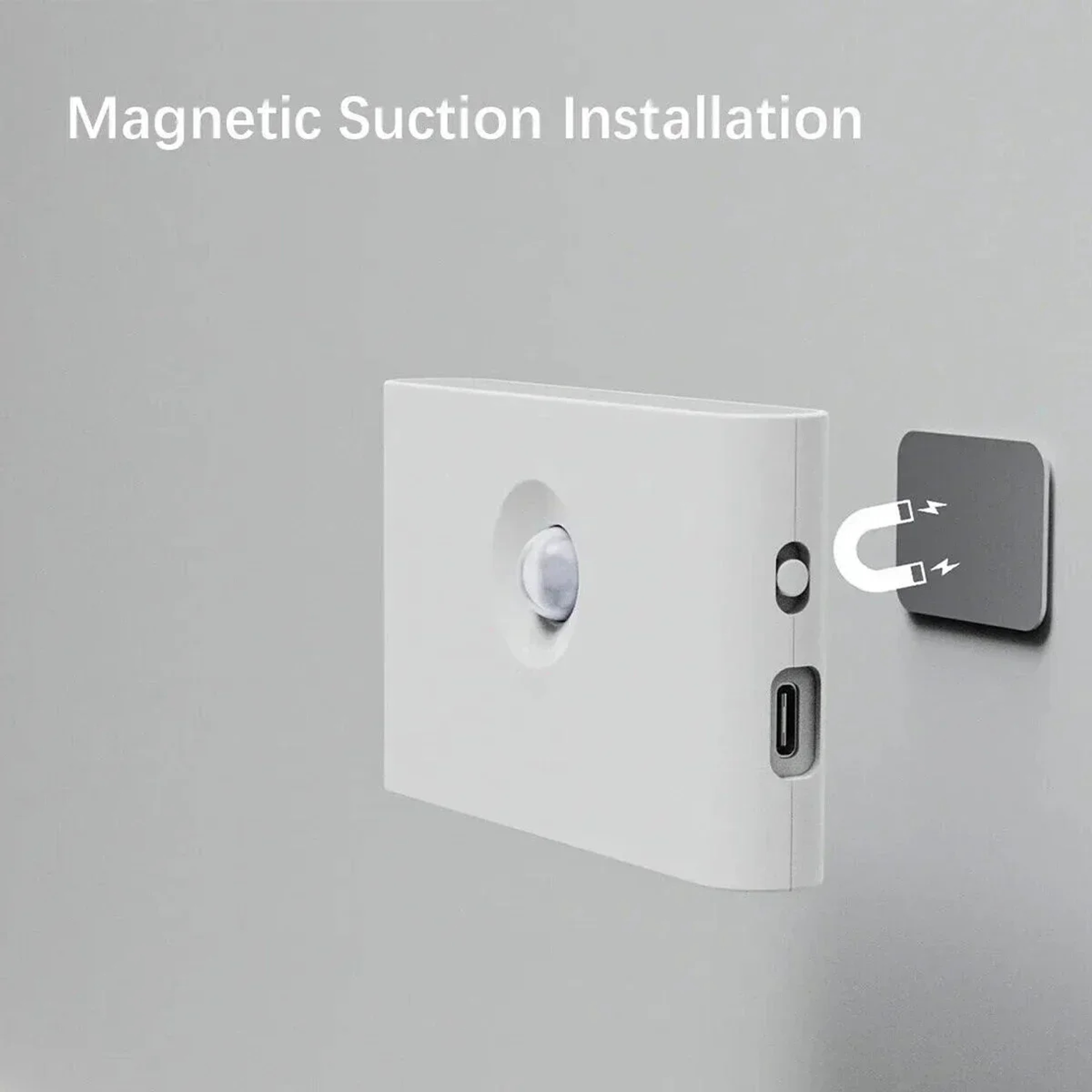 Smart Motion Sensor Night Light USB Rechargeable Wireless LED Wall Lamp 3