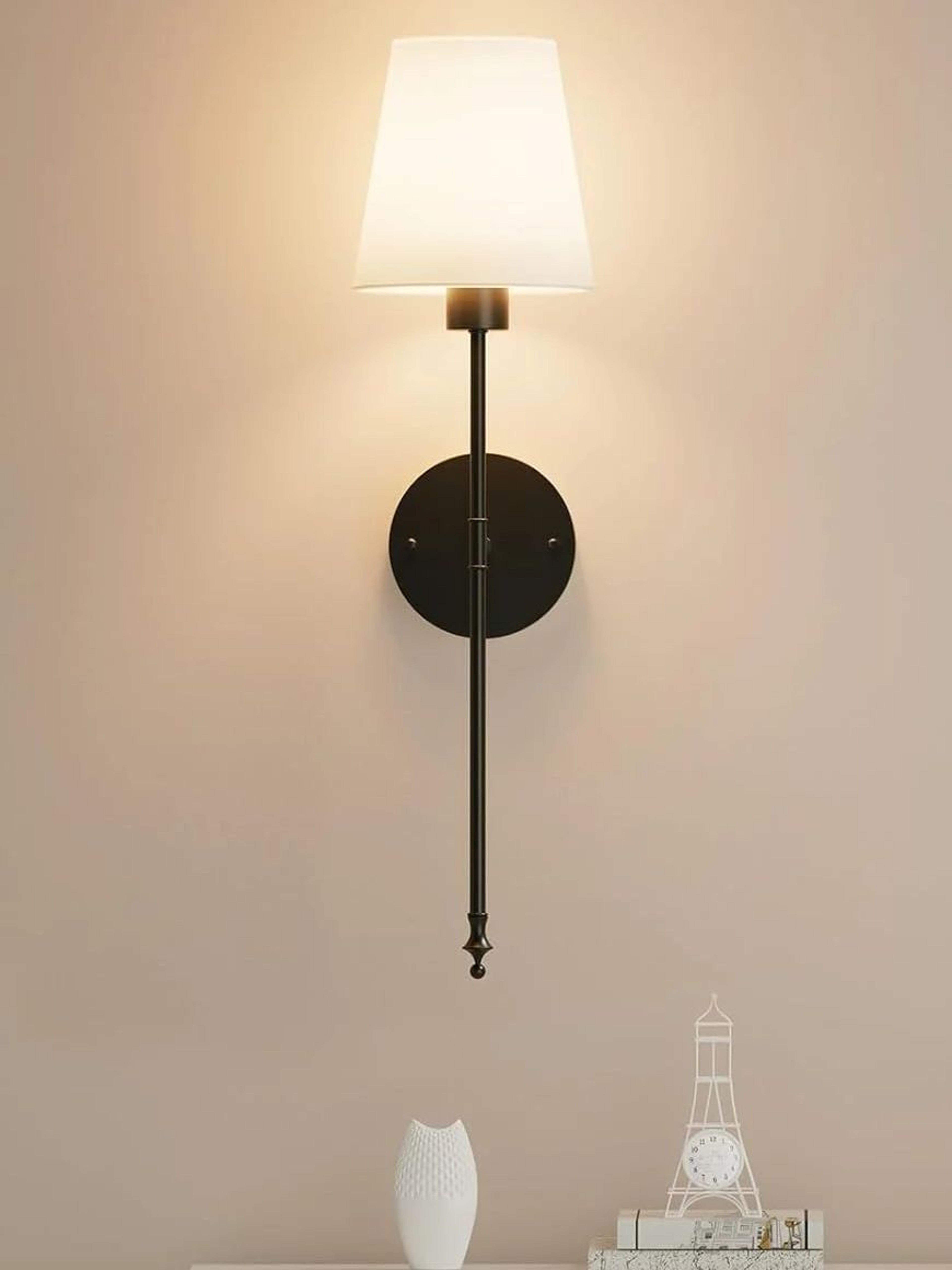 Rechargeable Battery Operated Wall Sconce With Remote Control RGB Wireless Wall Light 5