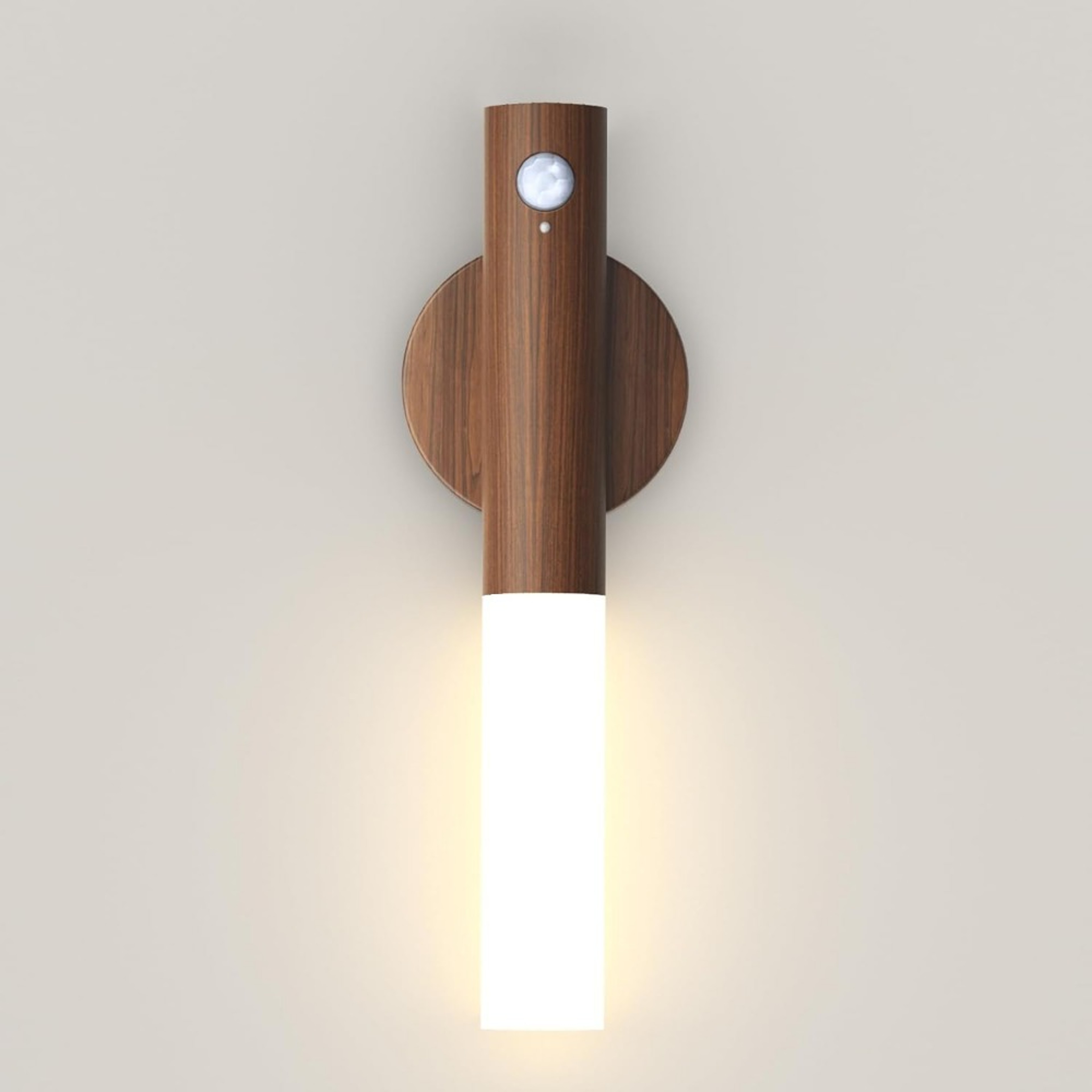 Motion Sensor Night Light Rechargeable Magnetic Wooden Wall Sconce For Bedroom Hallway And Stairs 6