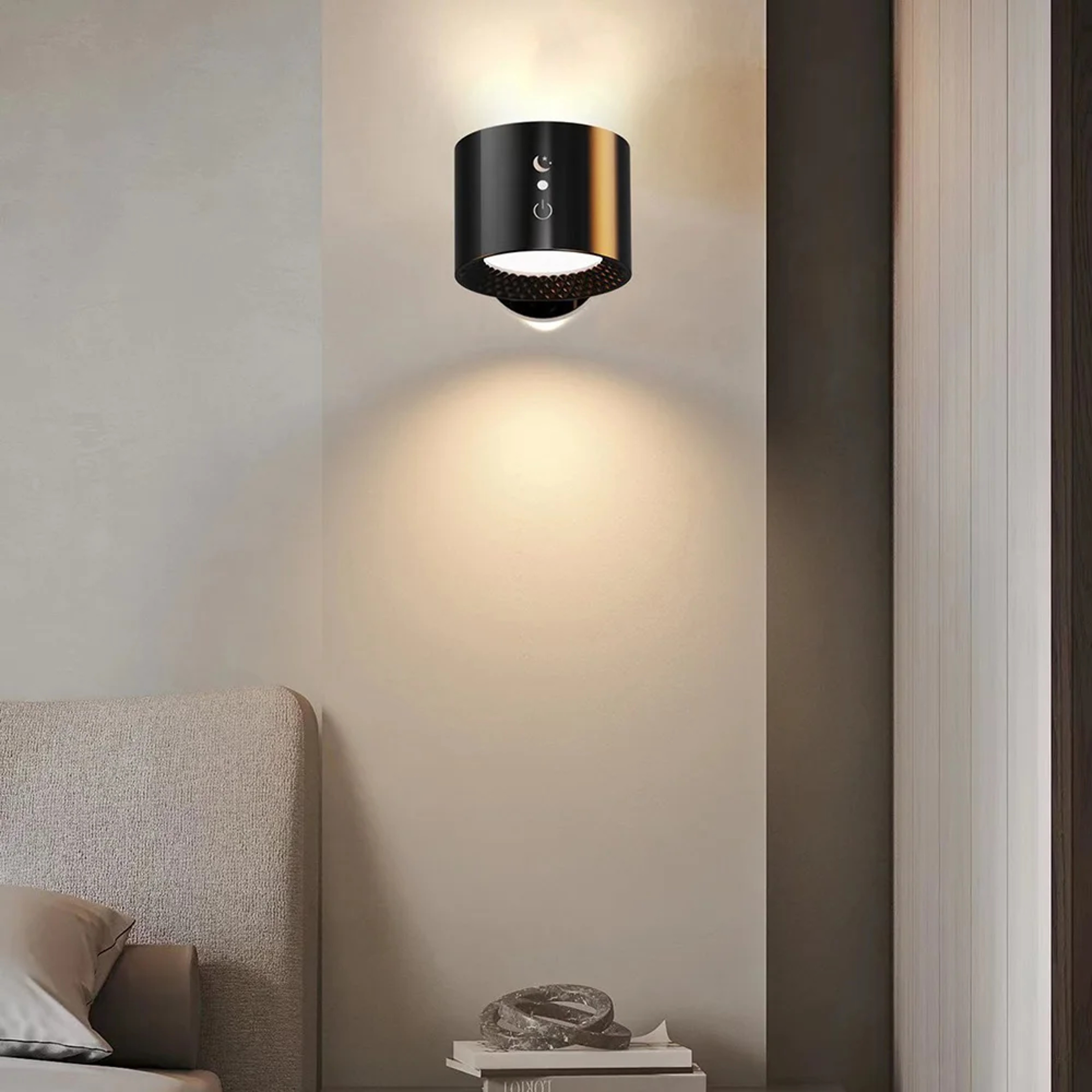 Rechargeable LED Wall Sconce with Remote Touch Control USB Charging Cordless Wall Light – view 2