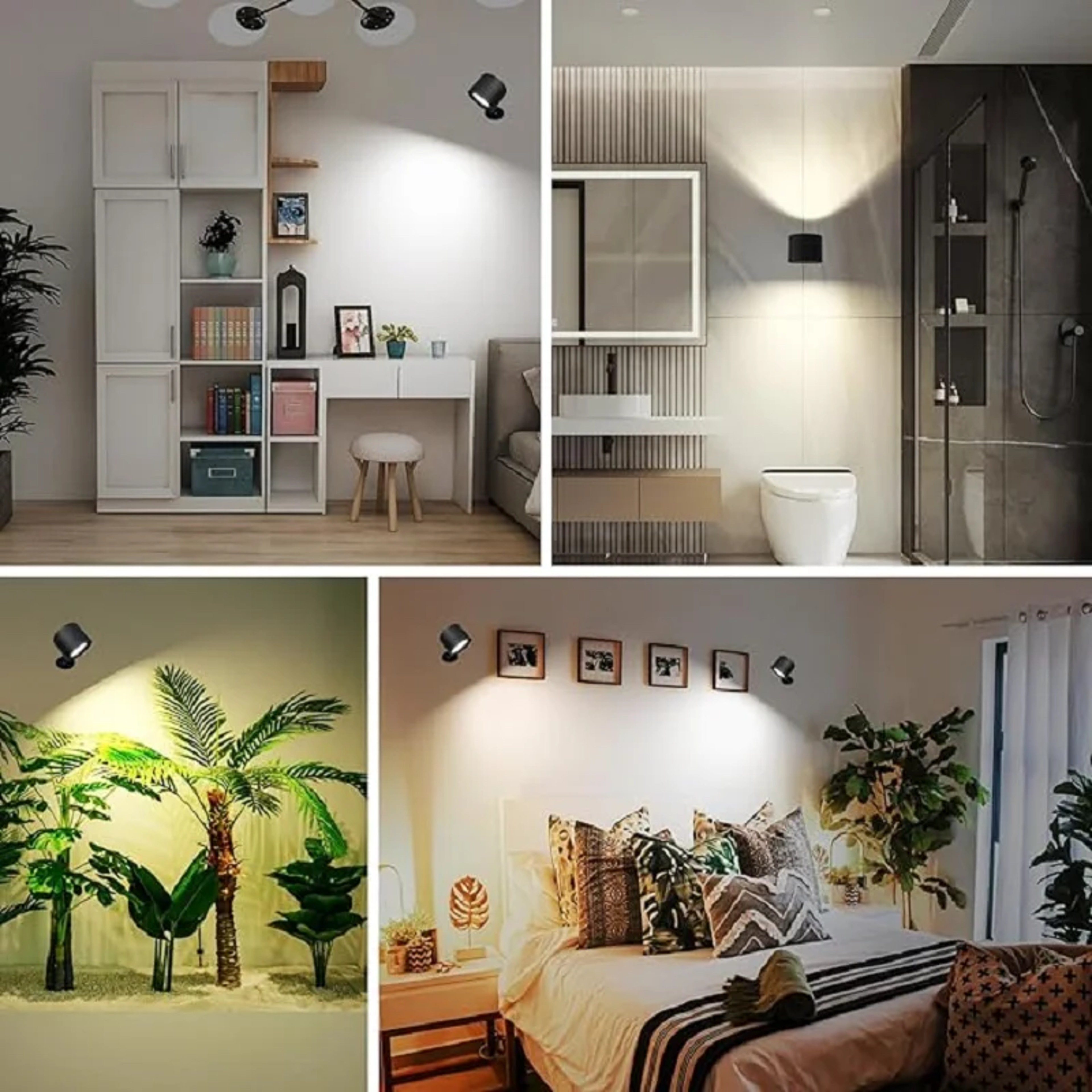LED Wall Lamp Rechargeable Wall Sconce With Remote Touch Control And Color Modes 4