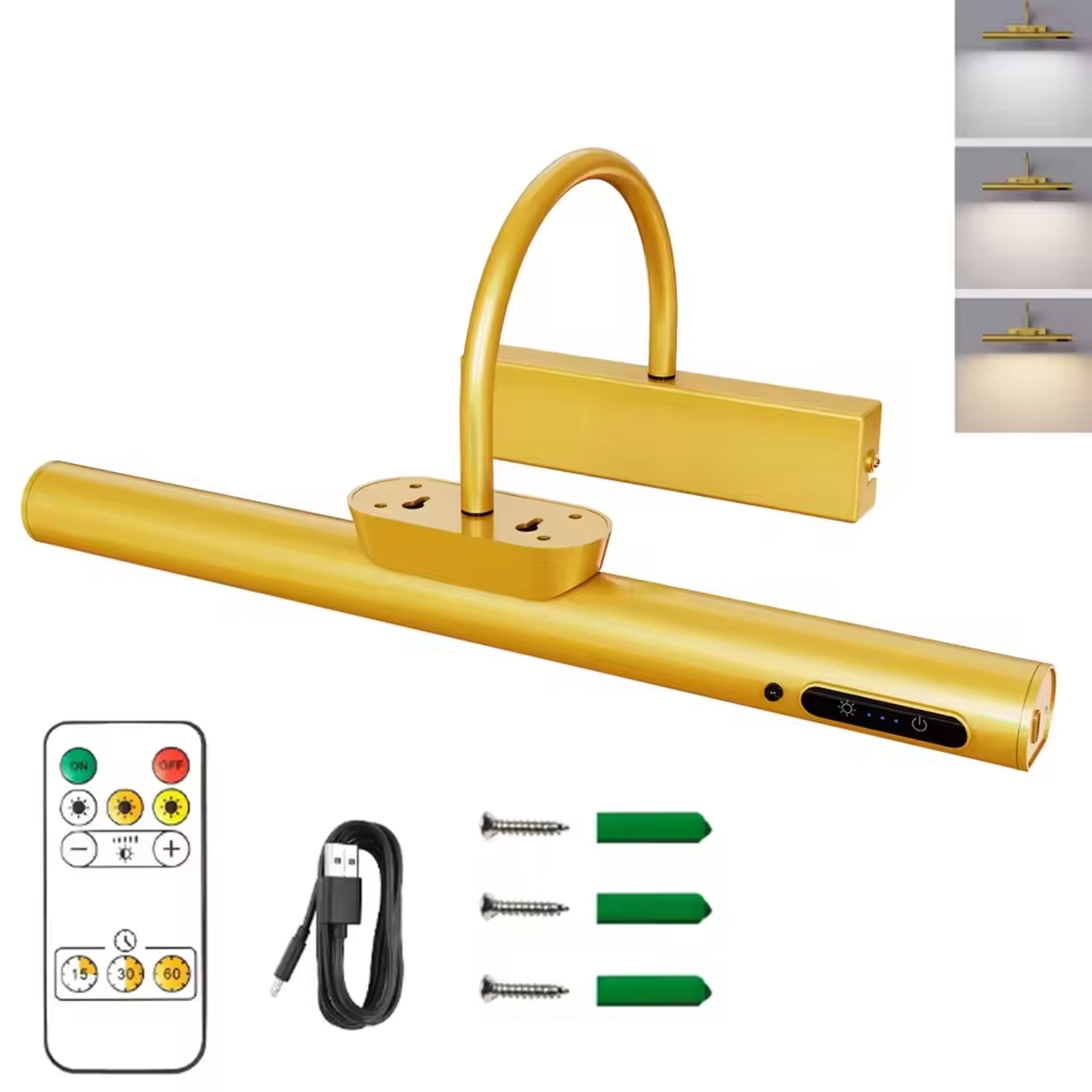 Rechargeable Picture Light with Remote Dimmable LED Art Light for Paintings Mirrors and Wall Decor – view 8