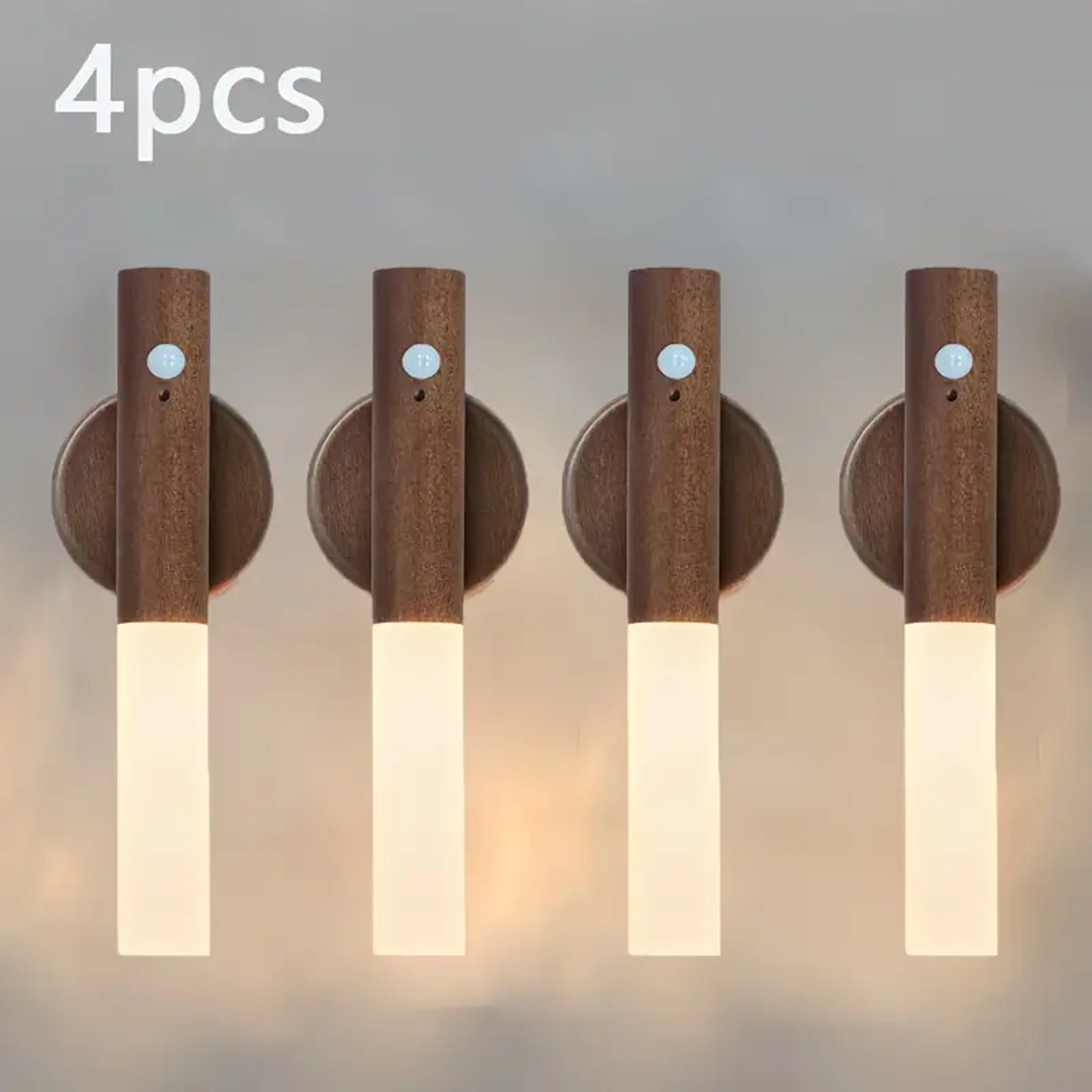 Smart Motion Sensor Night Light Rechargeable LED Magnetic Cabinet Light For Bedroom Kitchen Hallway 11