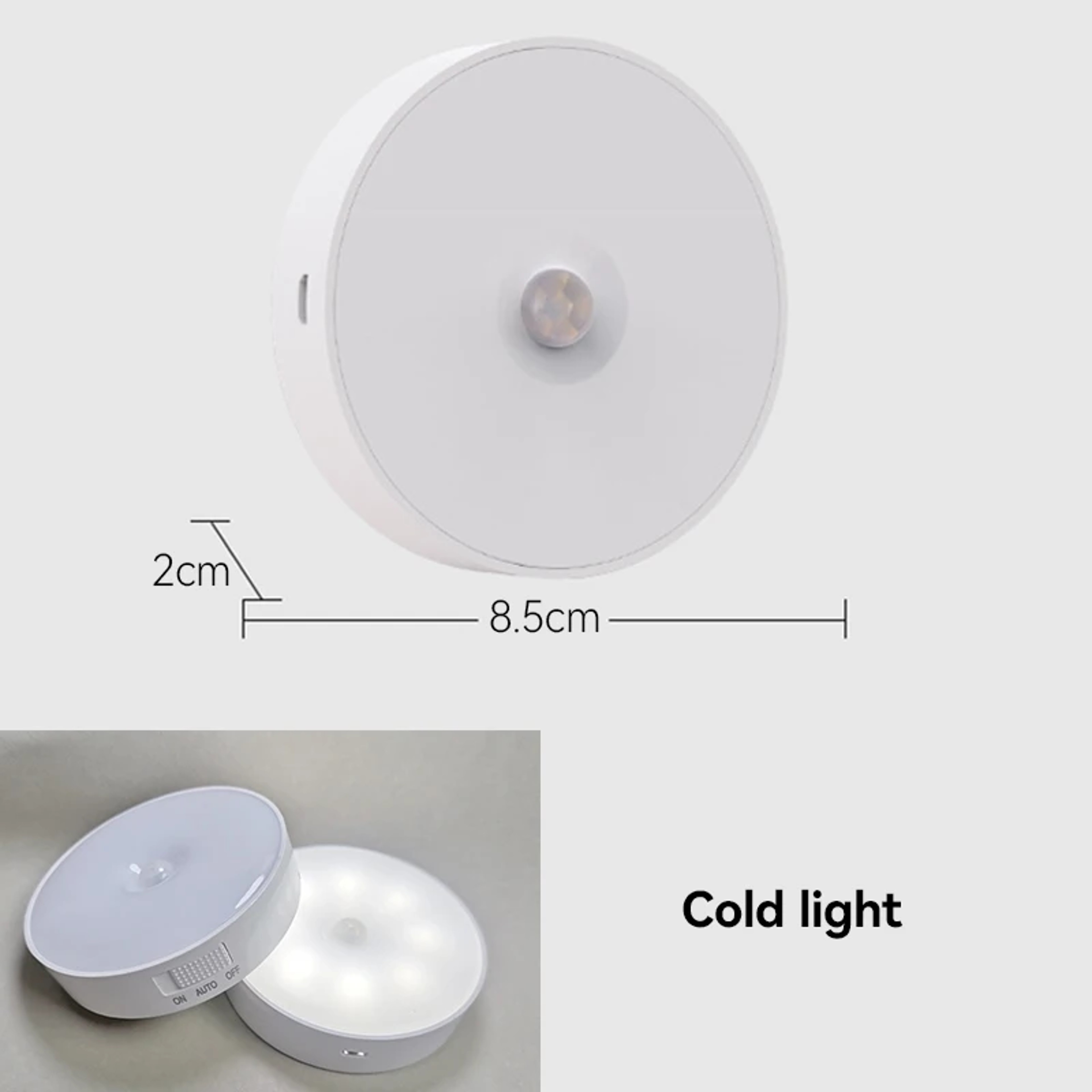 Motion Sensor Night Light USB Rechargeable Wireless LED Cabinet Light for Closet Wardrobe Kitchen and Stairs – view 9