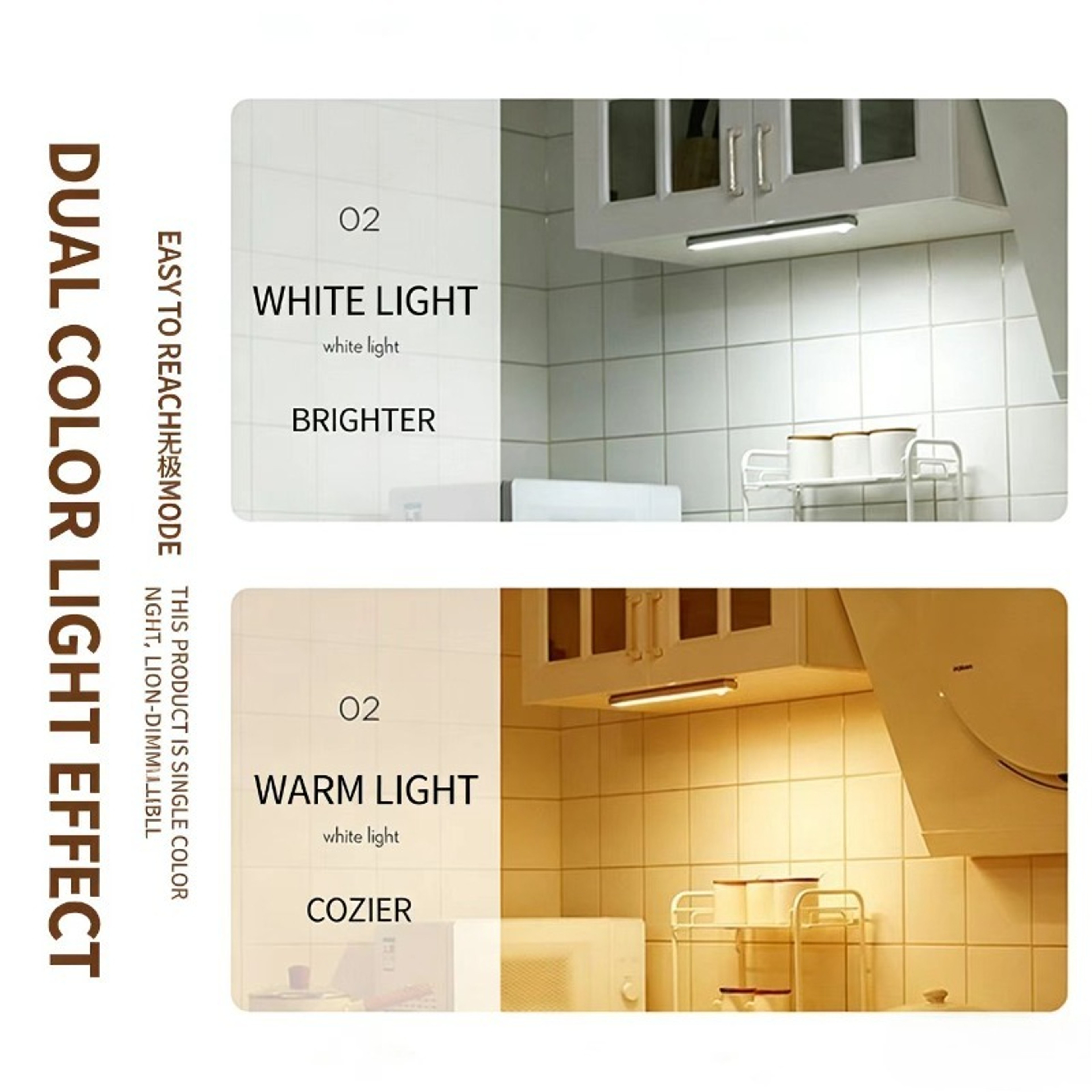 Motion Sensor Light Rechargeable LED Light Magnetic Cabinet Light for Kitchen Closet Hallway – view 4