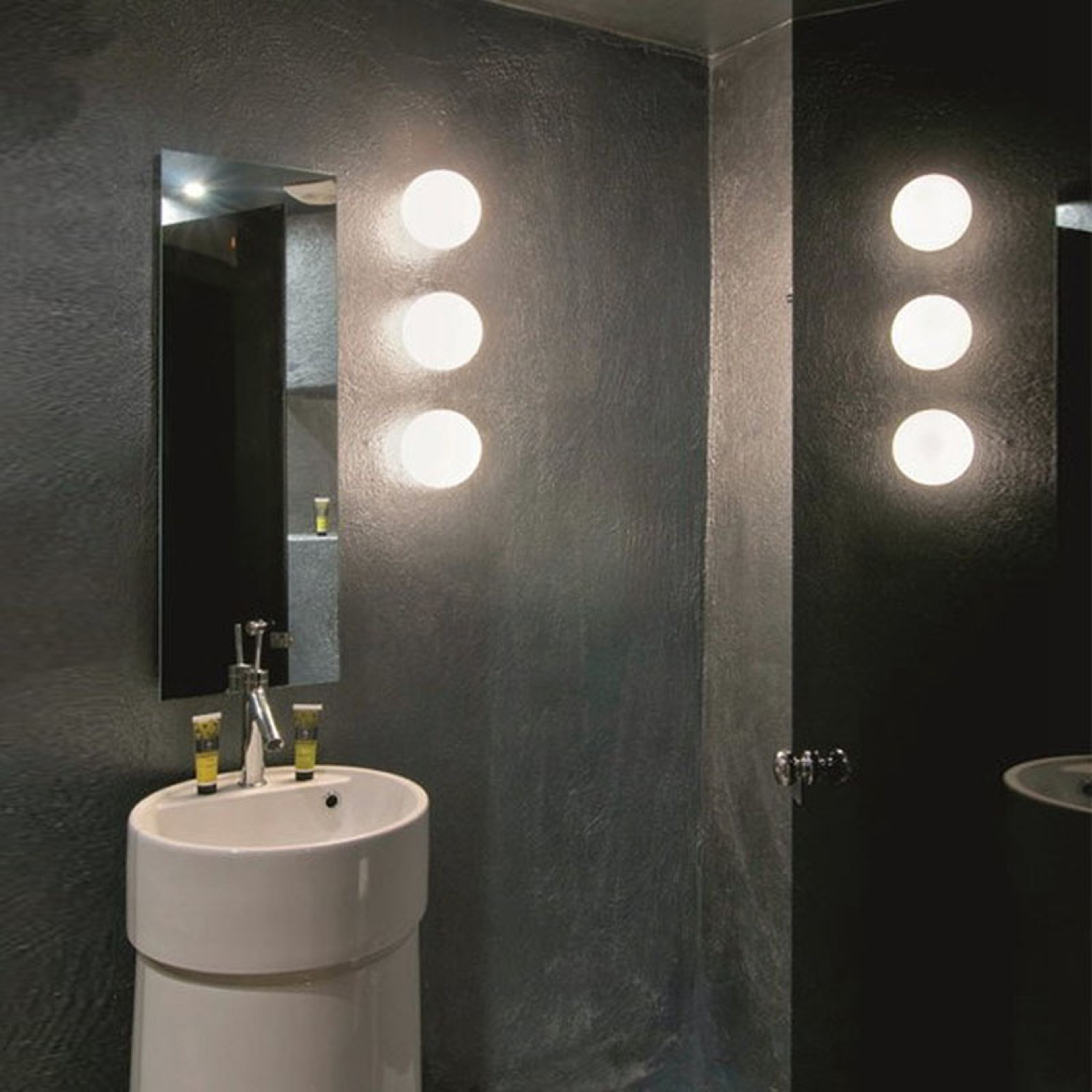 Nordic LED Wall Sconce Milk White Glass Globe Wall Light For Bathroom Bedroom Hallway 3