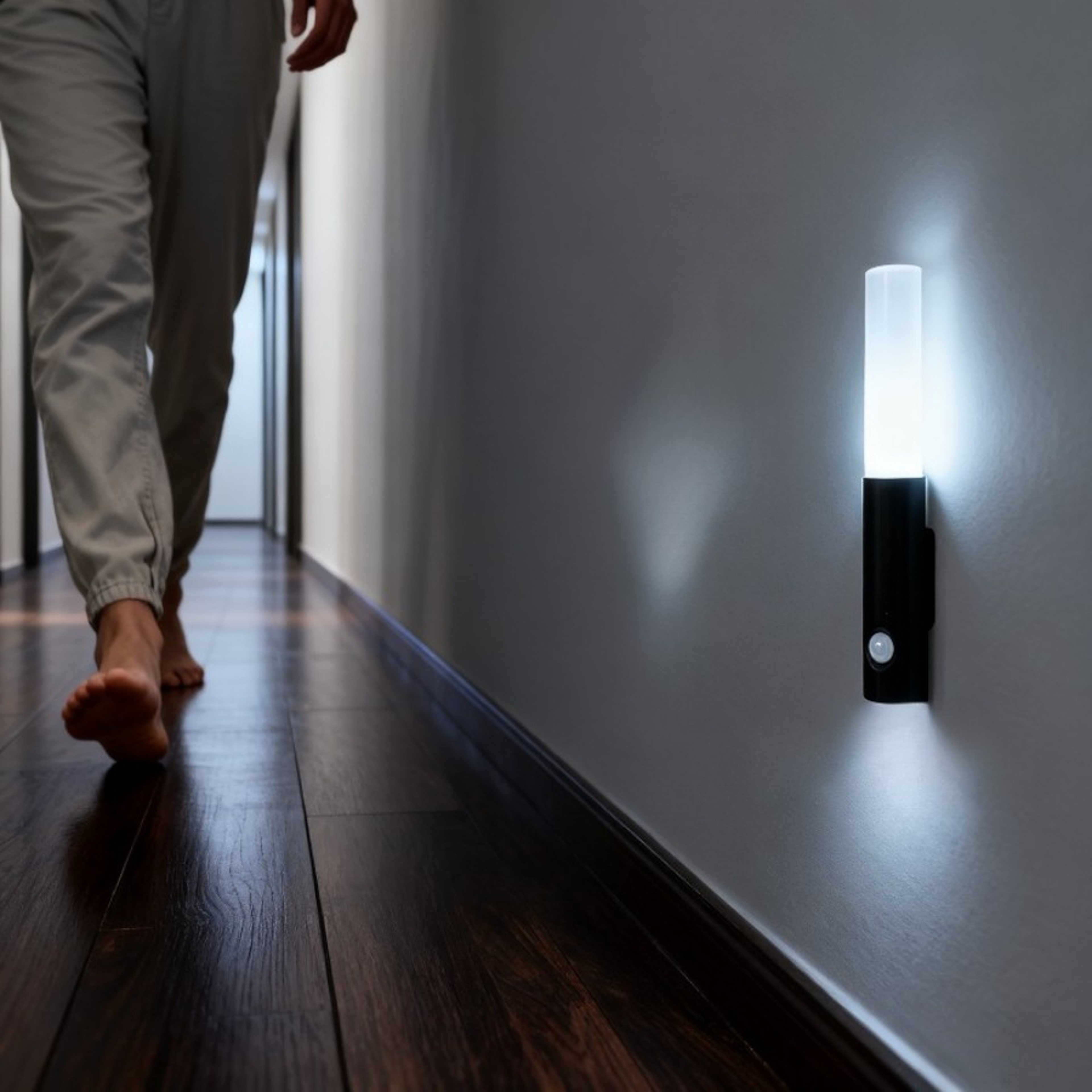 Rechargeable Motion Sensor Night Light Magnetic Wall Light for Bedroom Hallway Closet – view 2