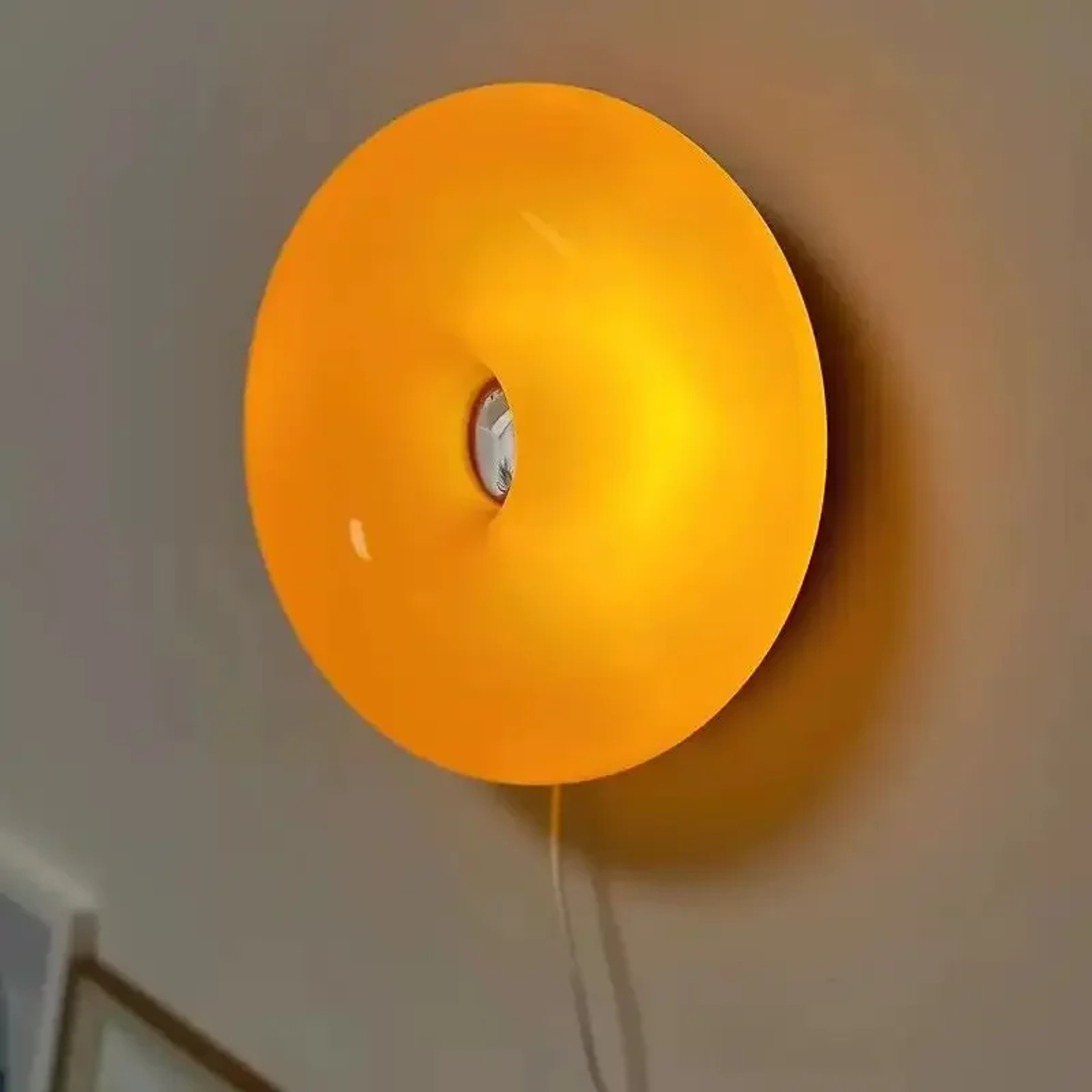 Donut Glass Wall Lamp USB Touch LED wall light with Tricolor Glow for Bedroom & Living Room – view 2
