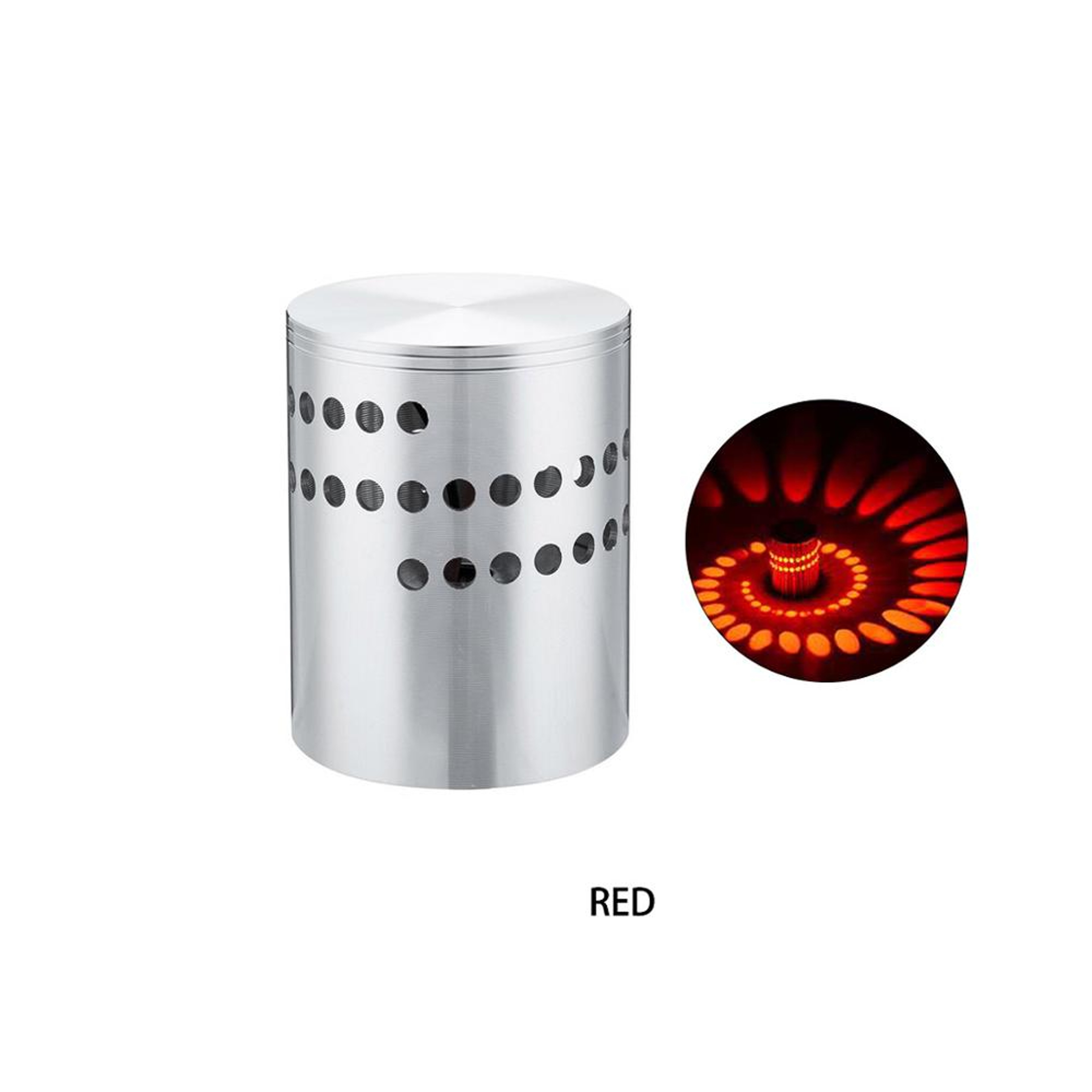 RGB Spiral LED Wall Light Sconce With Remote For Party And Home Decor 9
