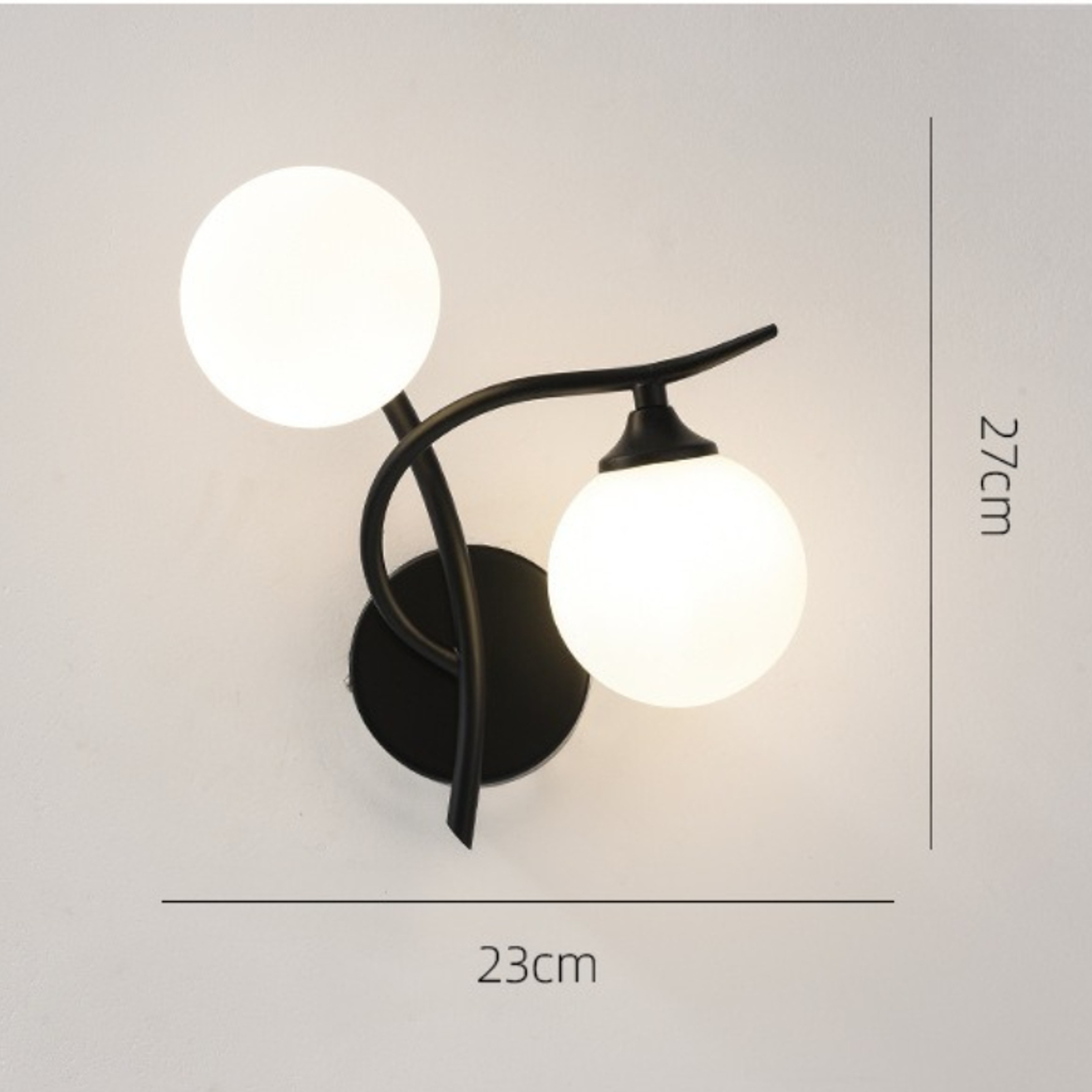 Nordic Wall Lamp Glass Ball Design Modern Bedside Wall Light – view 7