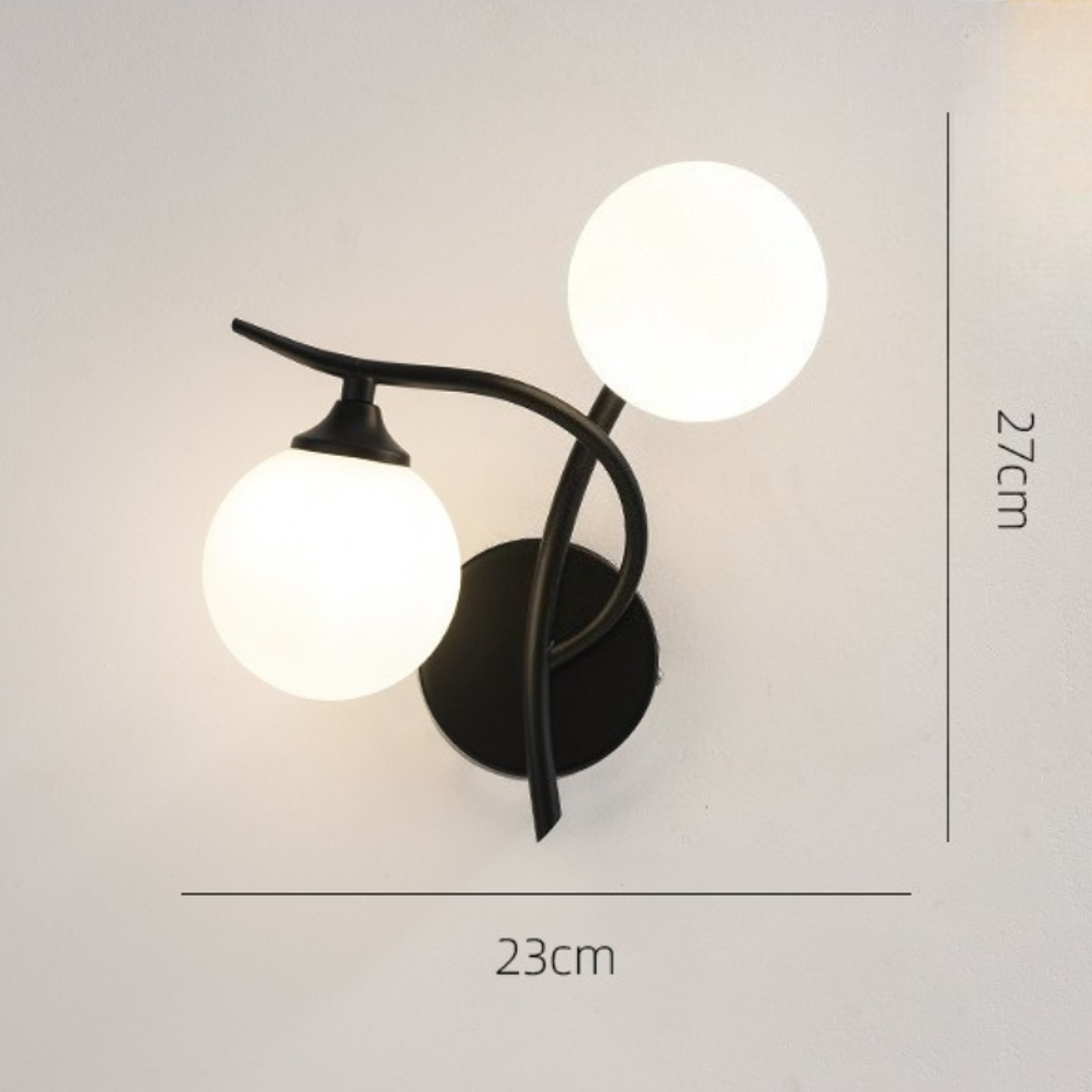 Nordic Wall Lamp Glass Ball Design Modern Bedside Wall Light – view 8