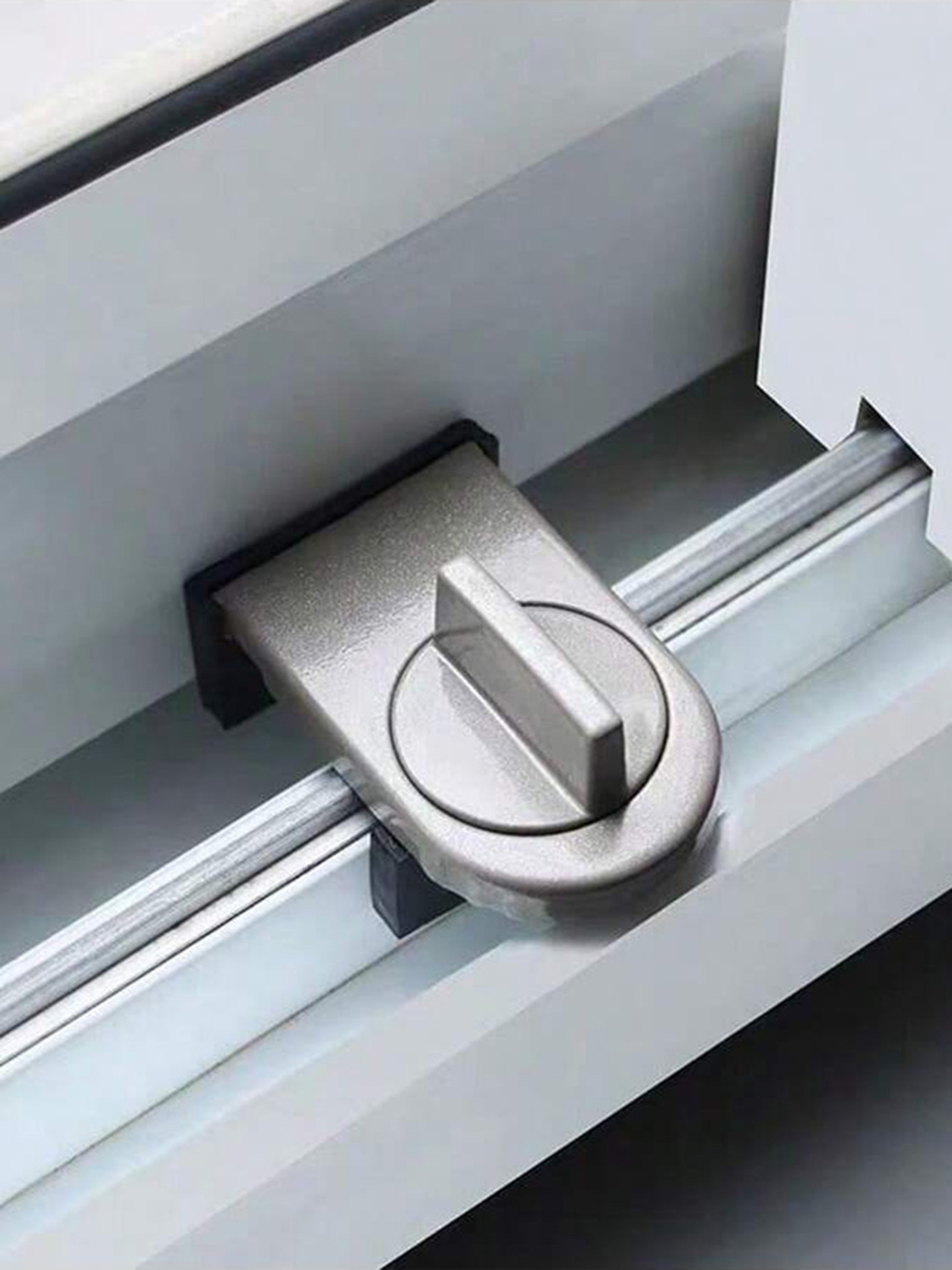No Drill Sliding Door Lock Child Safety Window Security Latch 4