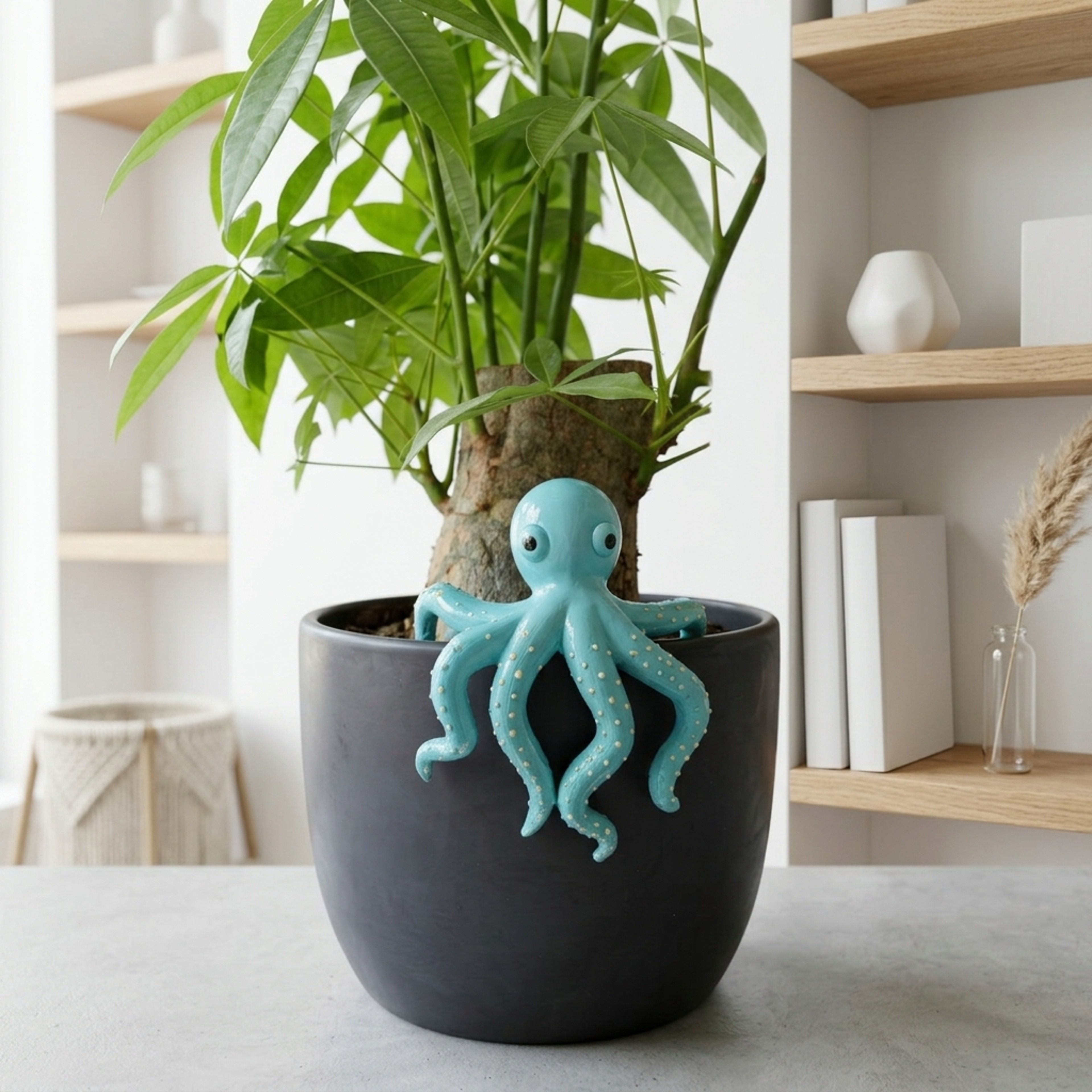 Resin Octopus Pot Hanger Ocean Theme Garden Balcony Decor – view 2