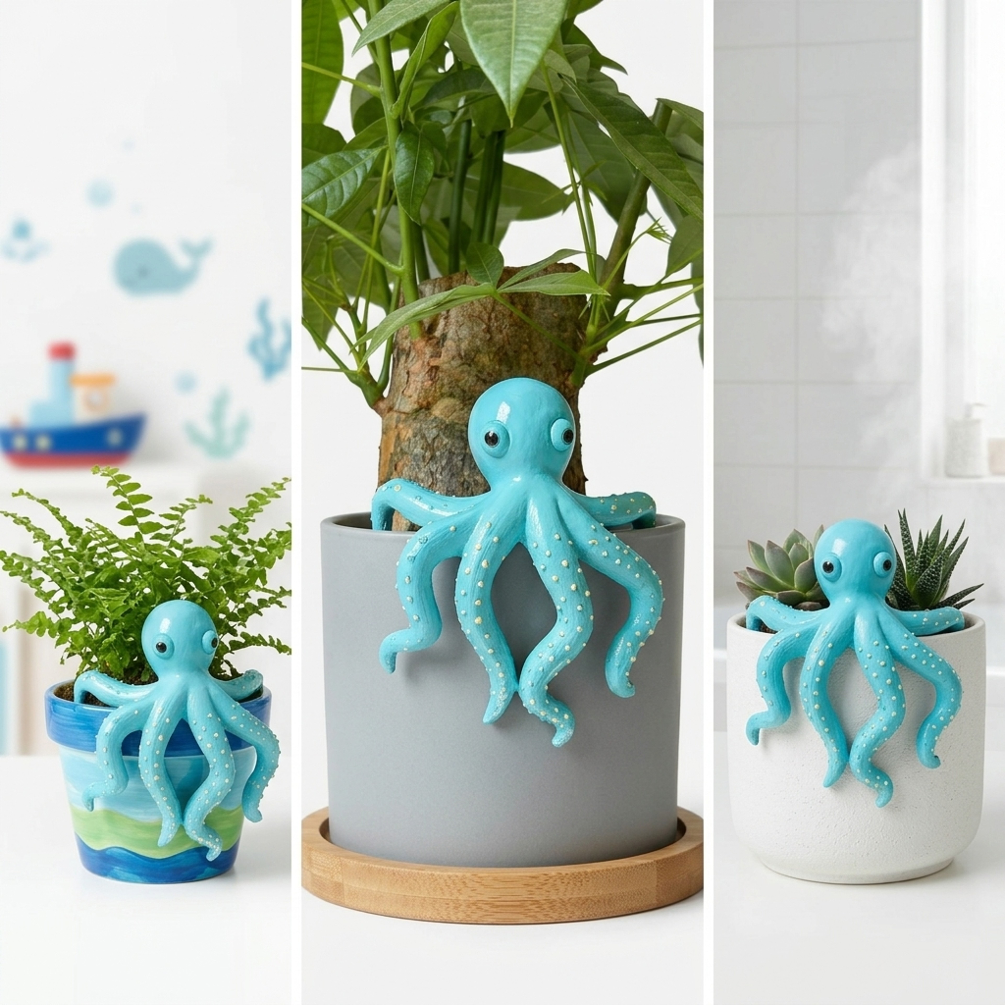 Resin Octopus Pot Hanger Ocean Theme Garden Balcony Decor – view 5