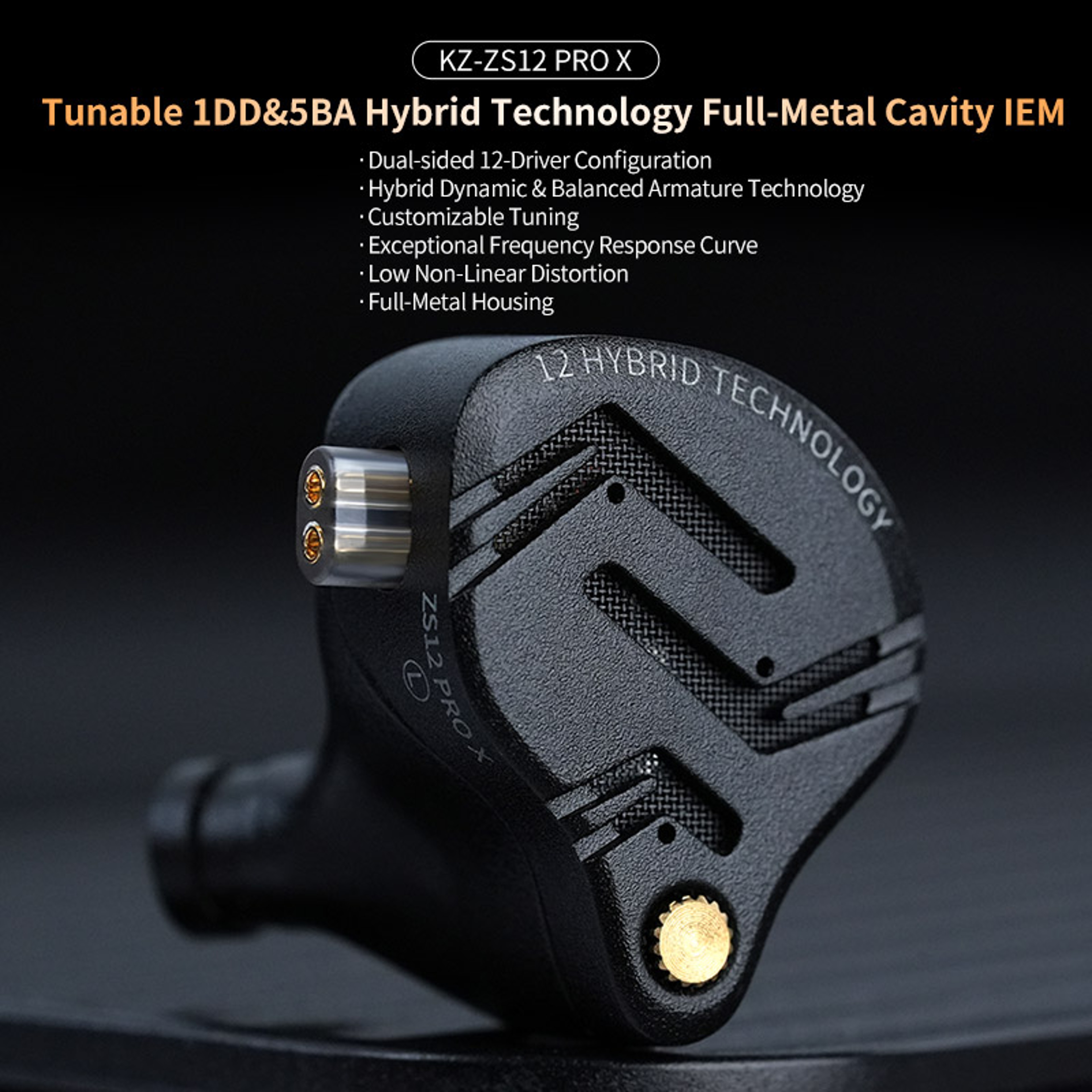 Hybrid HIFI Metal Earphones with Deep Bass and Noise Isolation – view 4