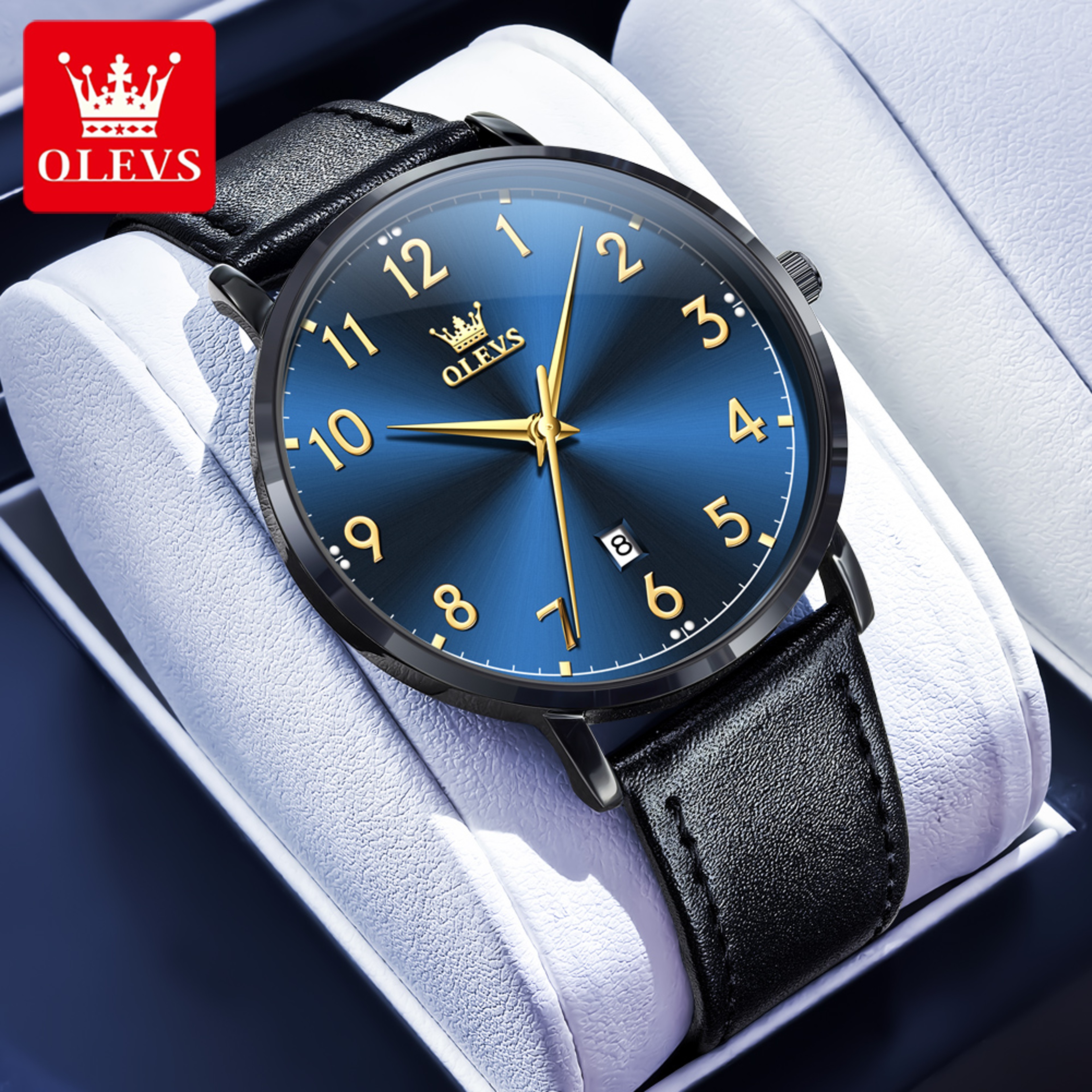 Minimalist Mens Quartz Watch With Auto Date And Water Resistant Design 6