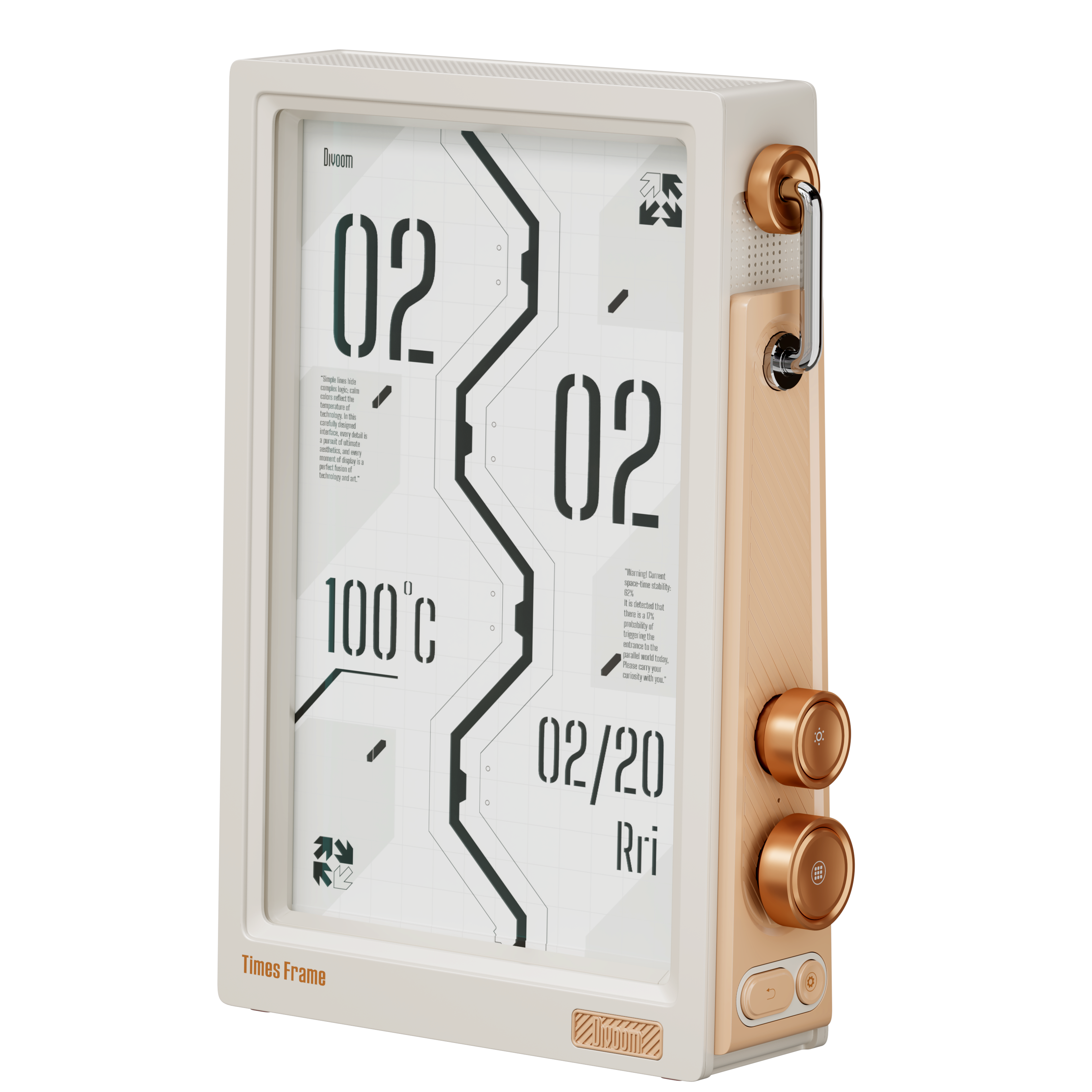 Smart HD Digital Clock Display with Weather Crypto Stocks Calendar Screen – view 9