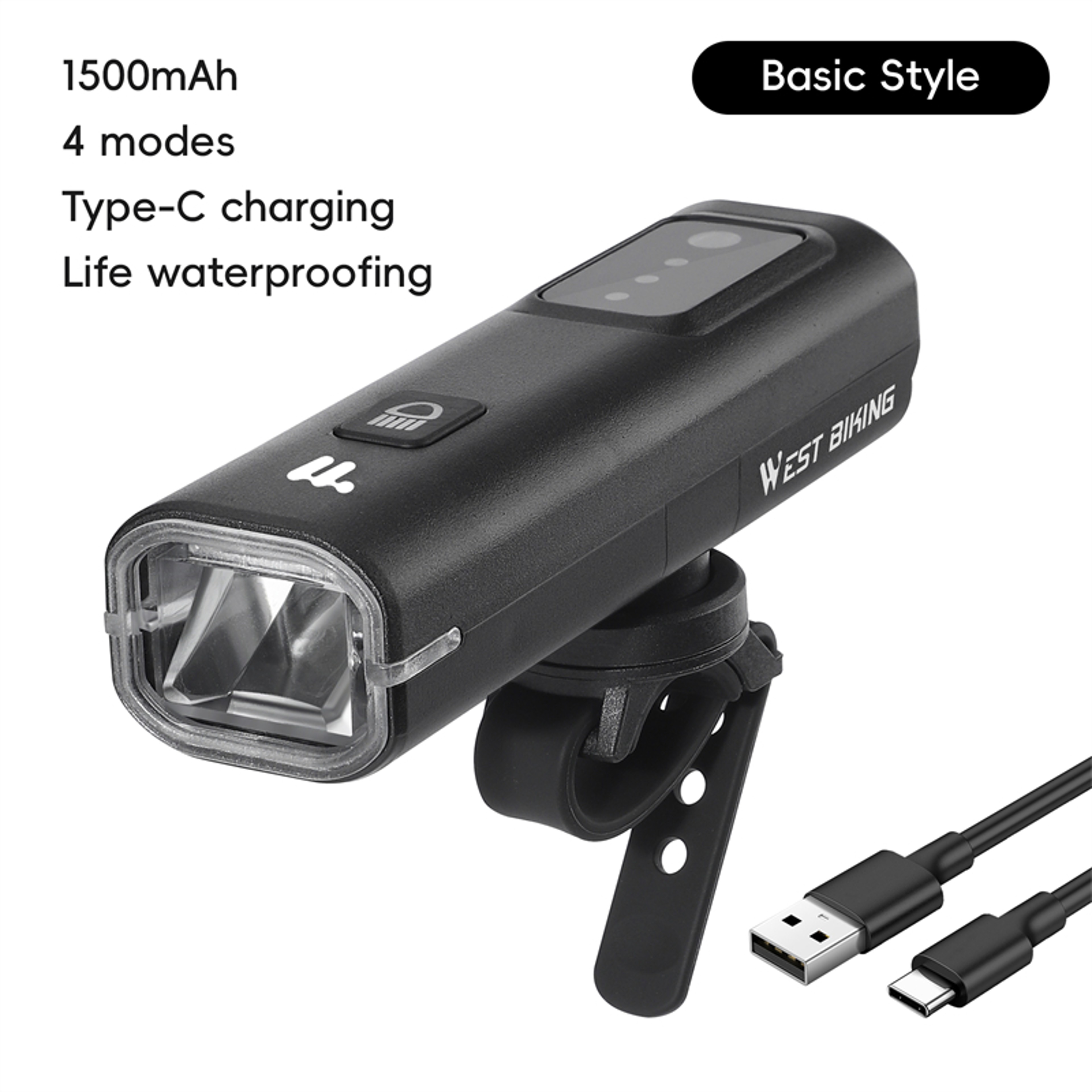 Smart Light Sensing Bike Front Light Lumen Portable Cycling Headlight – view 7