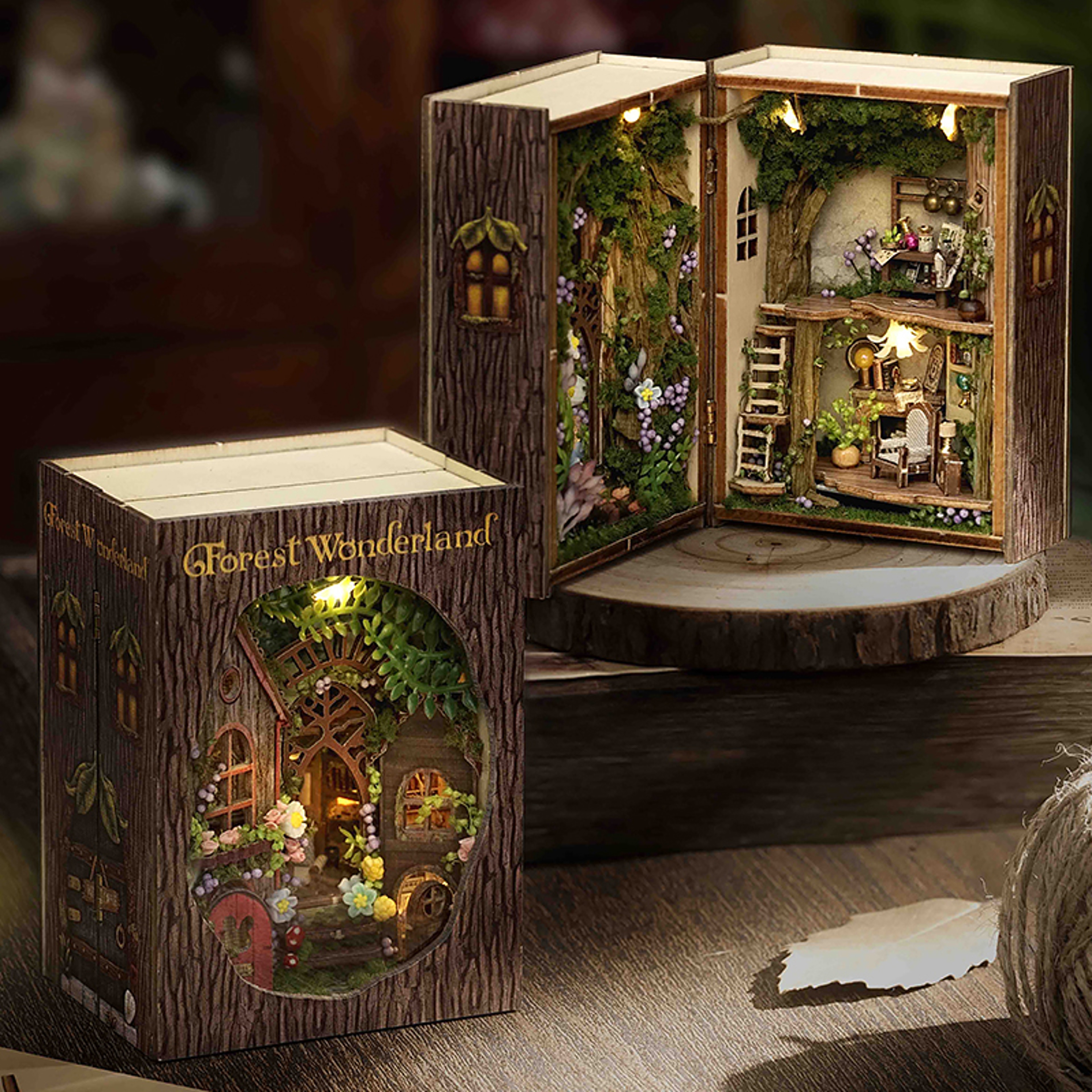 Miniature Doll House Kit Wooden Puzzle Model with Furniture Lighting DIY Craft Gift – view 2