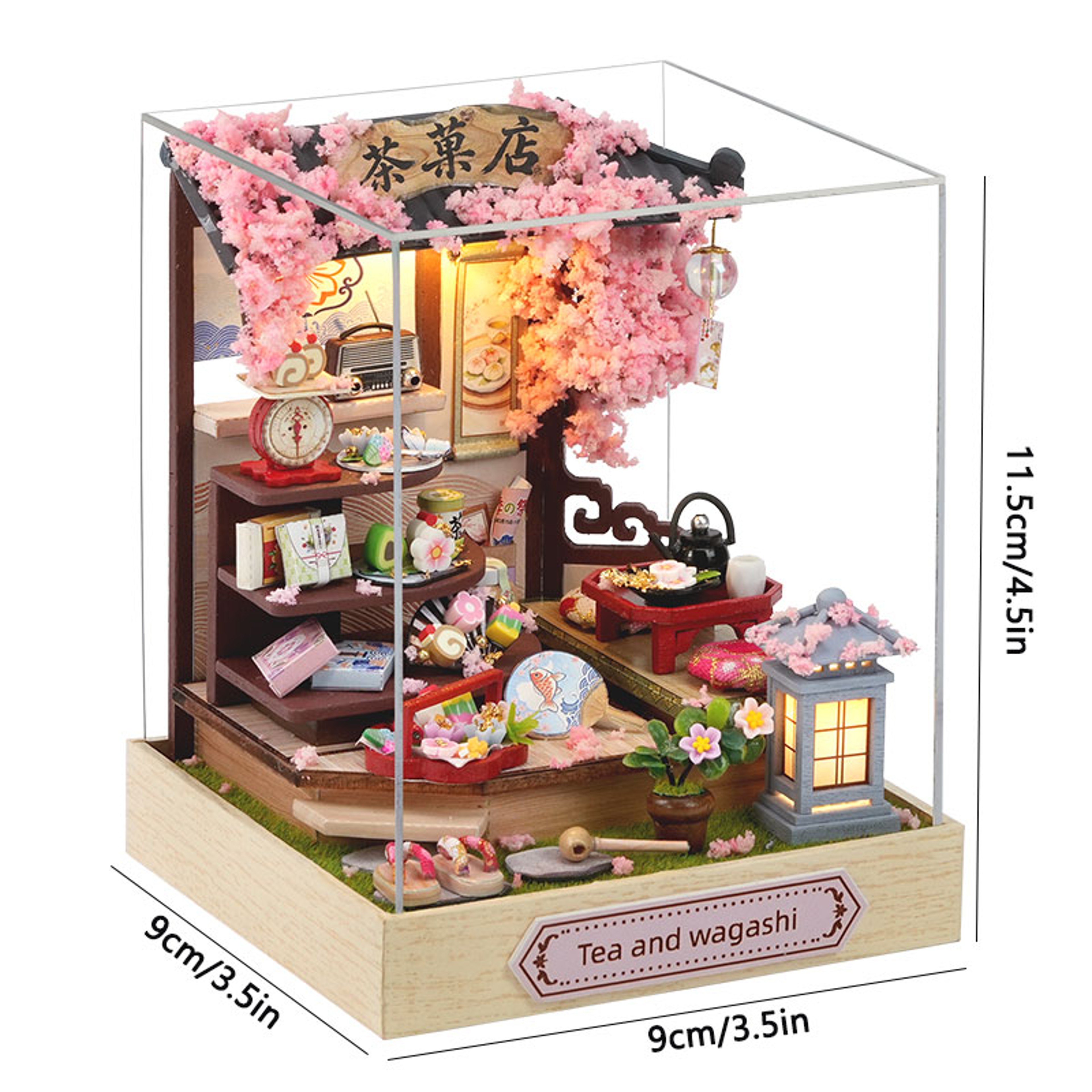 Miniature Doll House Kit Wooden Puzzle Model with Furniture Lighting DIY Craft Gift – view 12