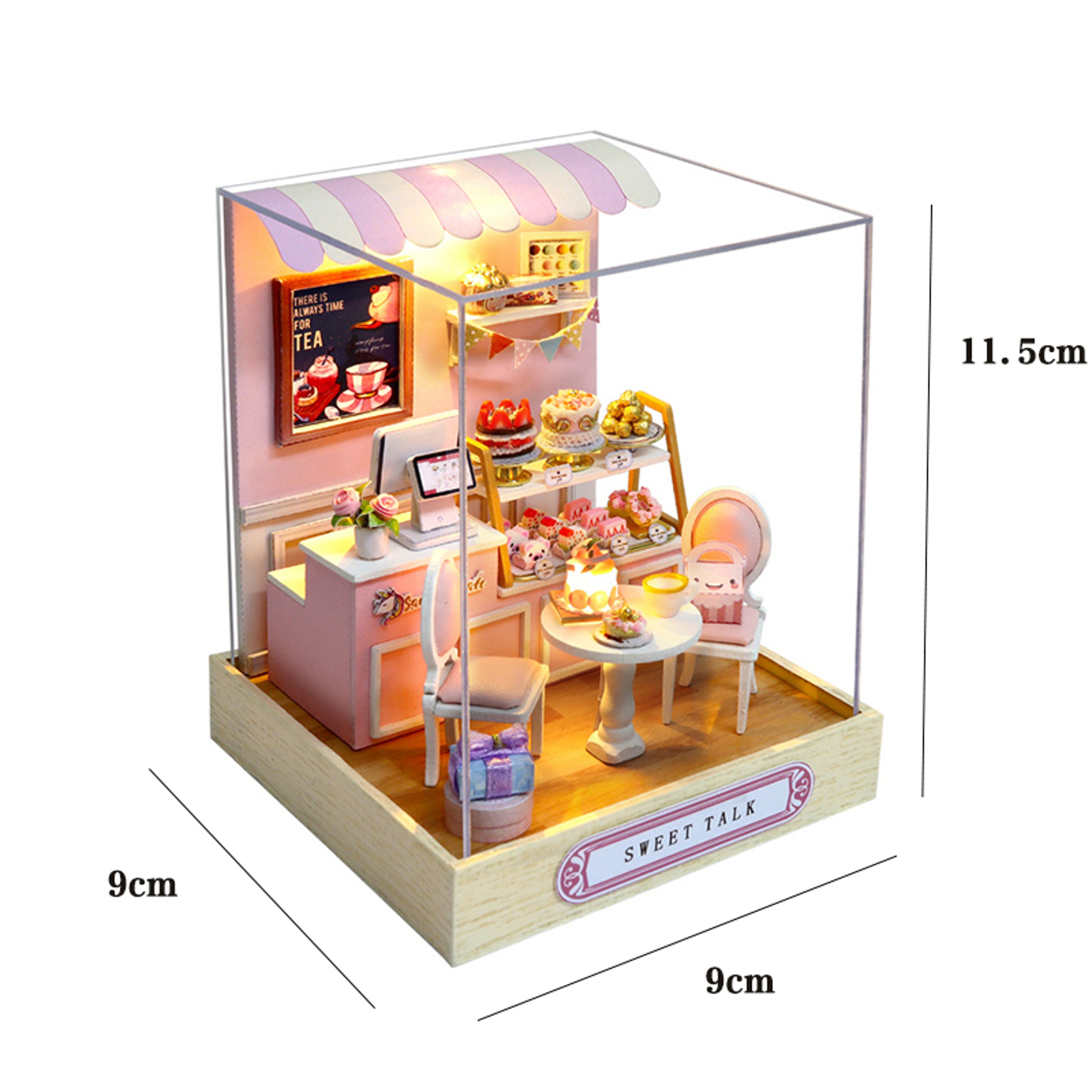Mini DIY Doll House Kit Flower House Puzzle With Furniture Decor – view 7