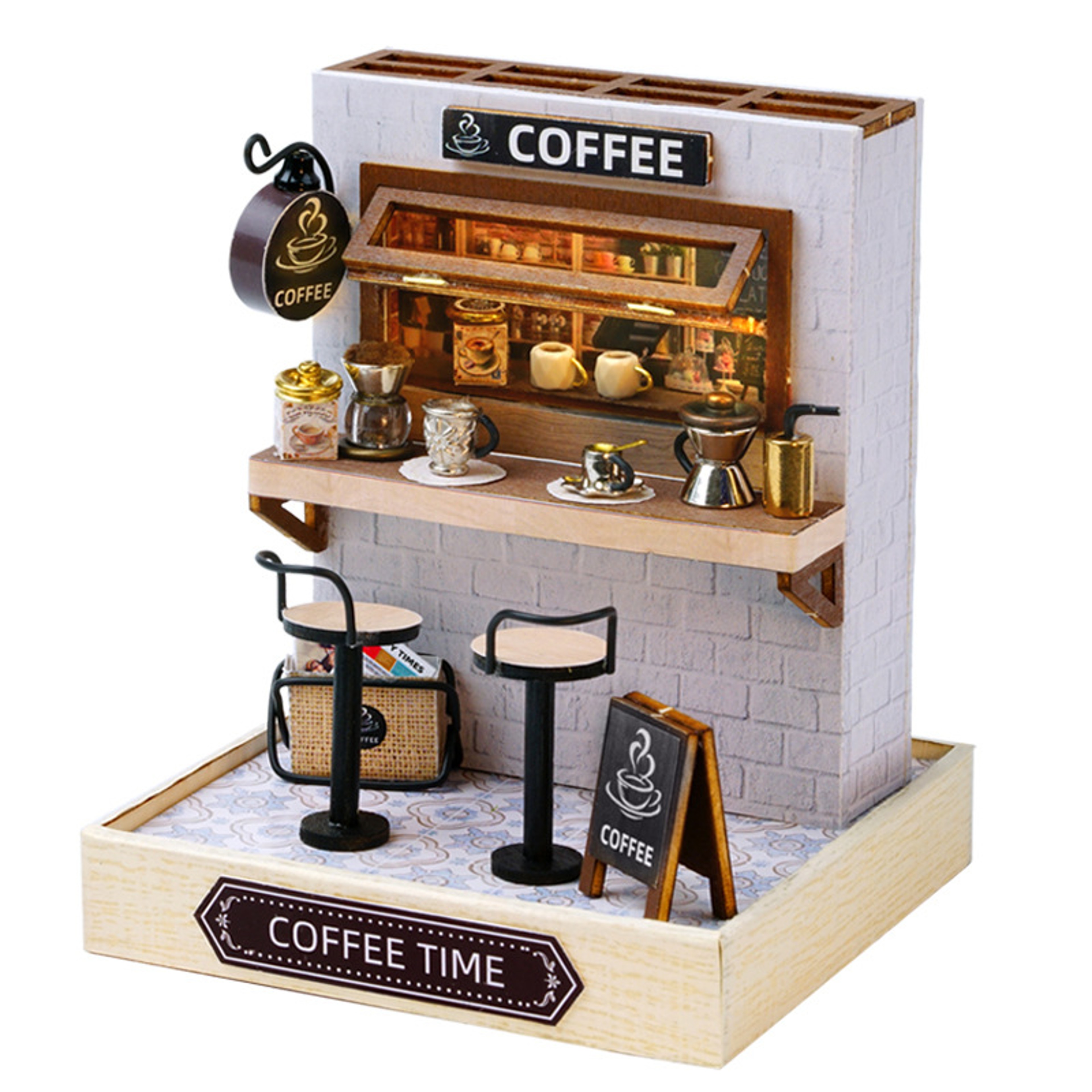 Mini DIY Doll House Kit Flower House Puzzle With Furniture Decor – view 13