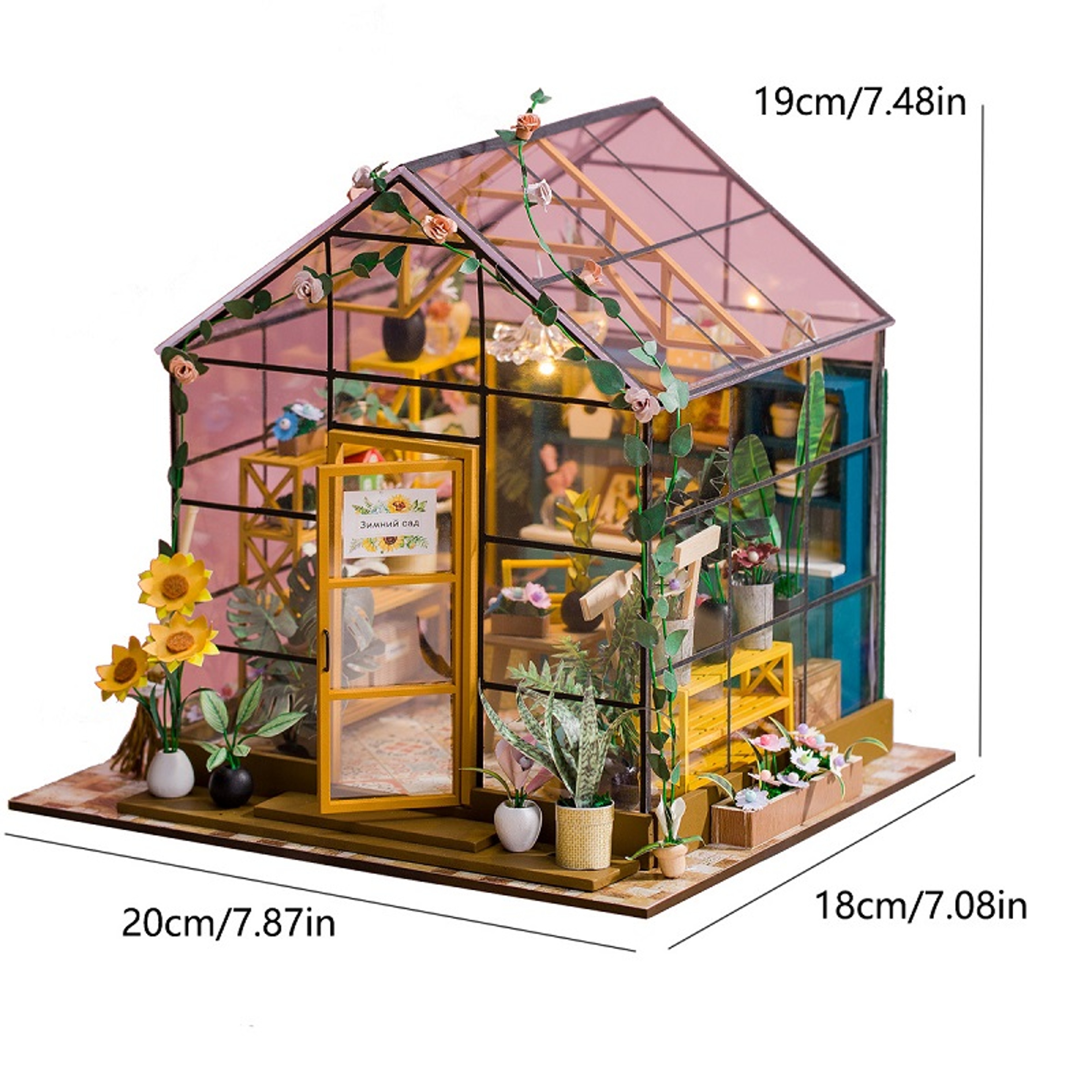 Mini DIY Doll House Kit Flower House Puzzle With Furniture Decor – view 18