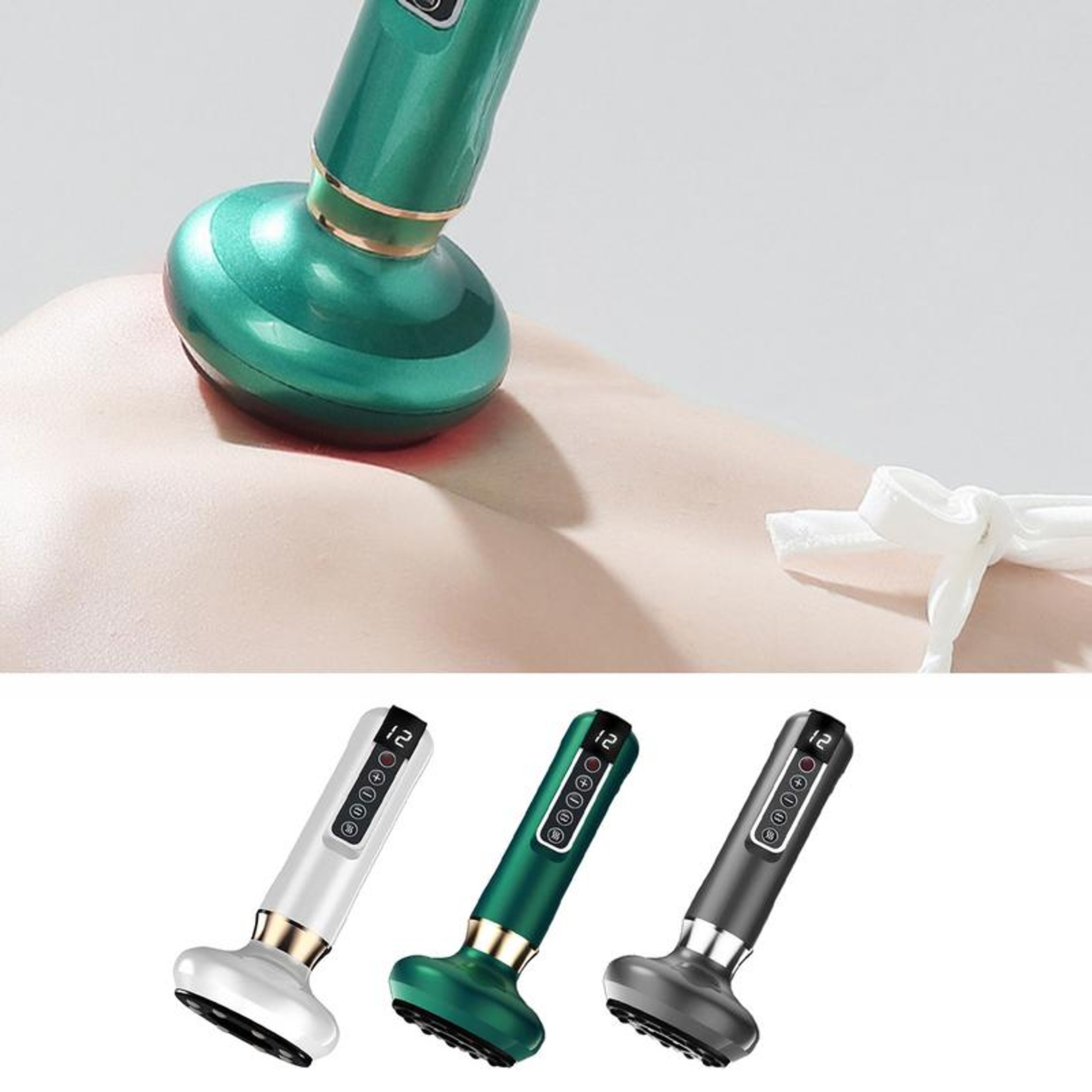 Handheld Anti Cellulite Massager with Hot Compress Electric Suction Cup Body Sculpting Device – view 2