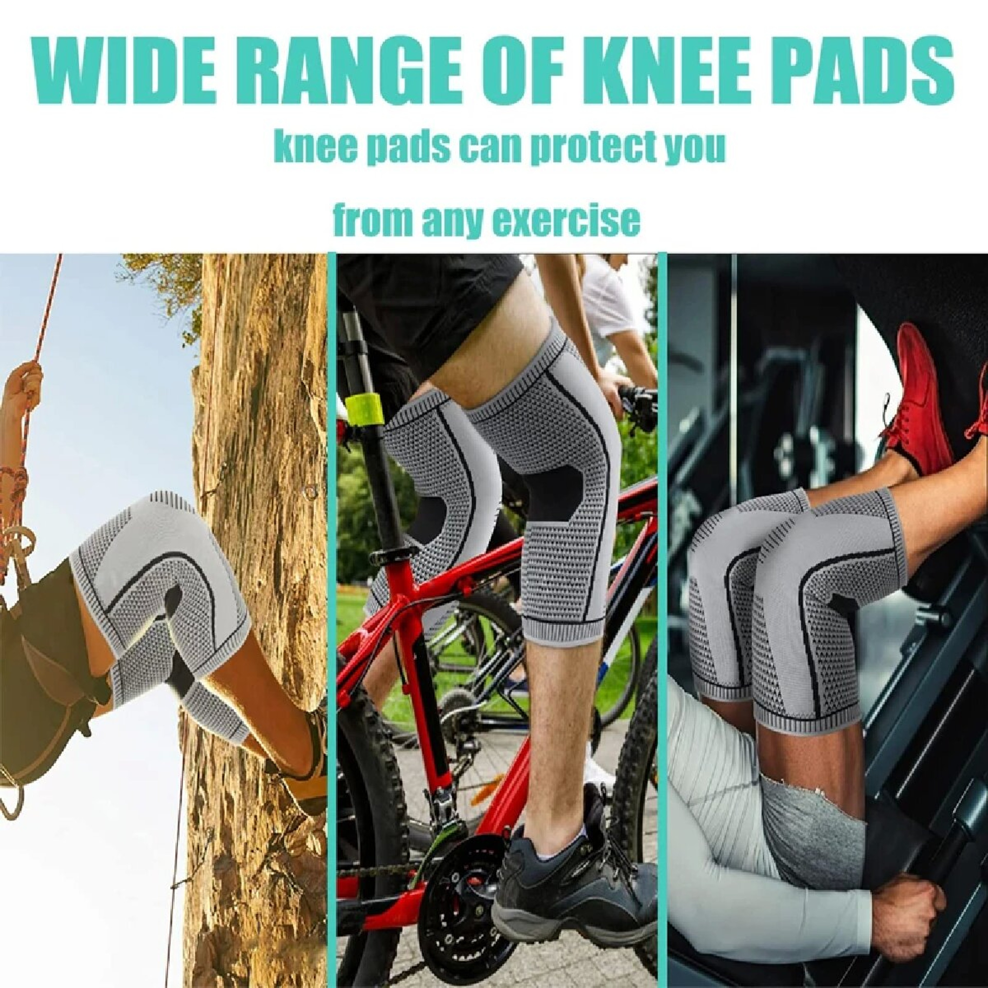 Double Compression Knee Sleeve Support for Sports Running Gym Joint Stability and Recovery – view 2