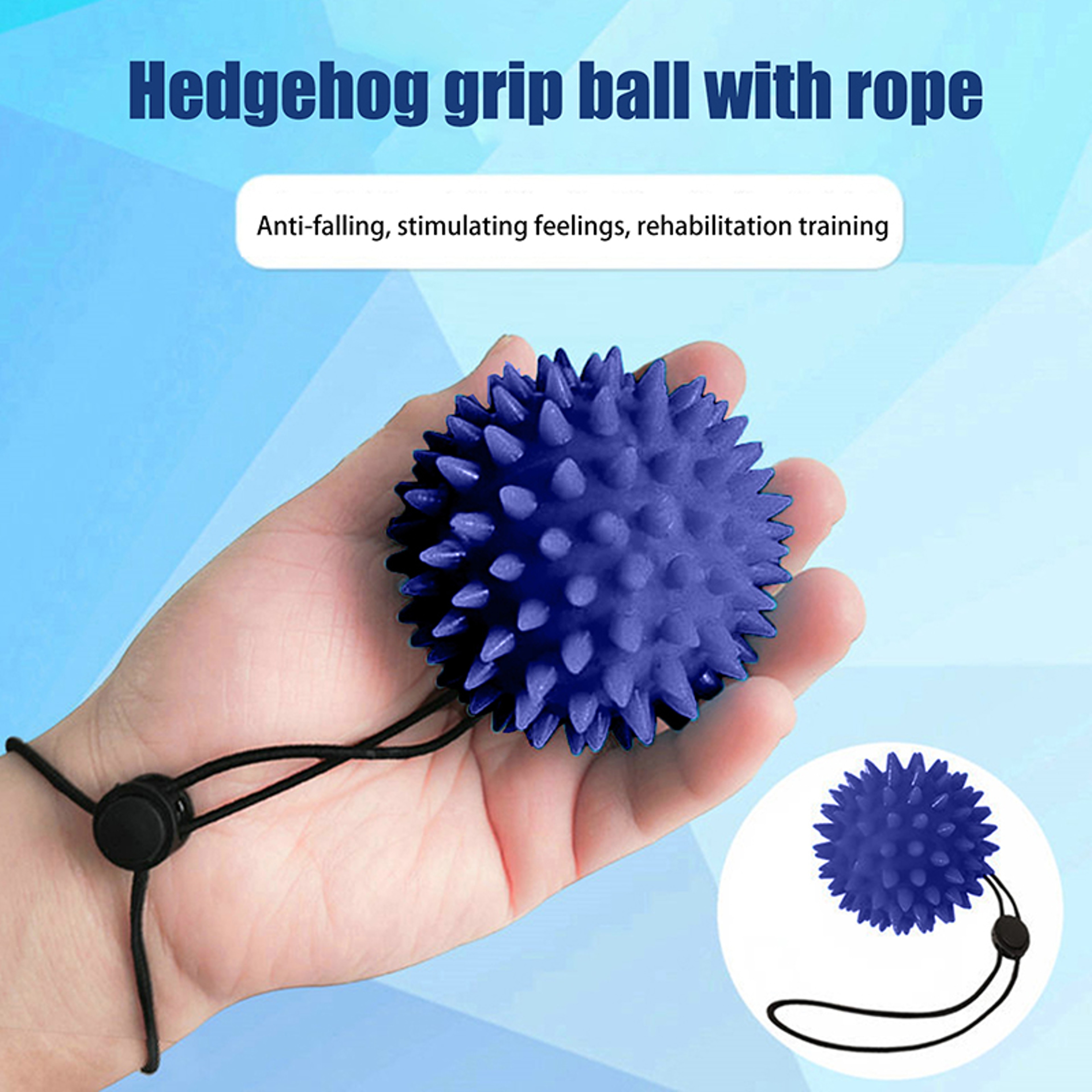 Hand Foot Massage Ball Soft Grip Relaxation Tool For Reflexology Therapy And Rehabilitation 3