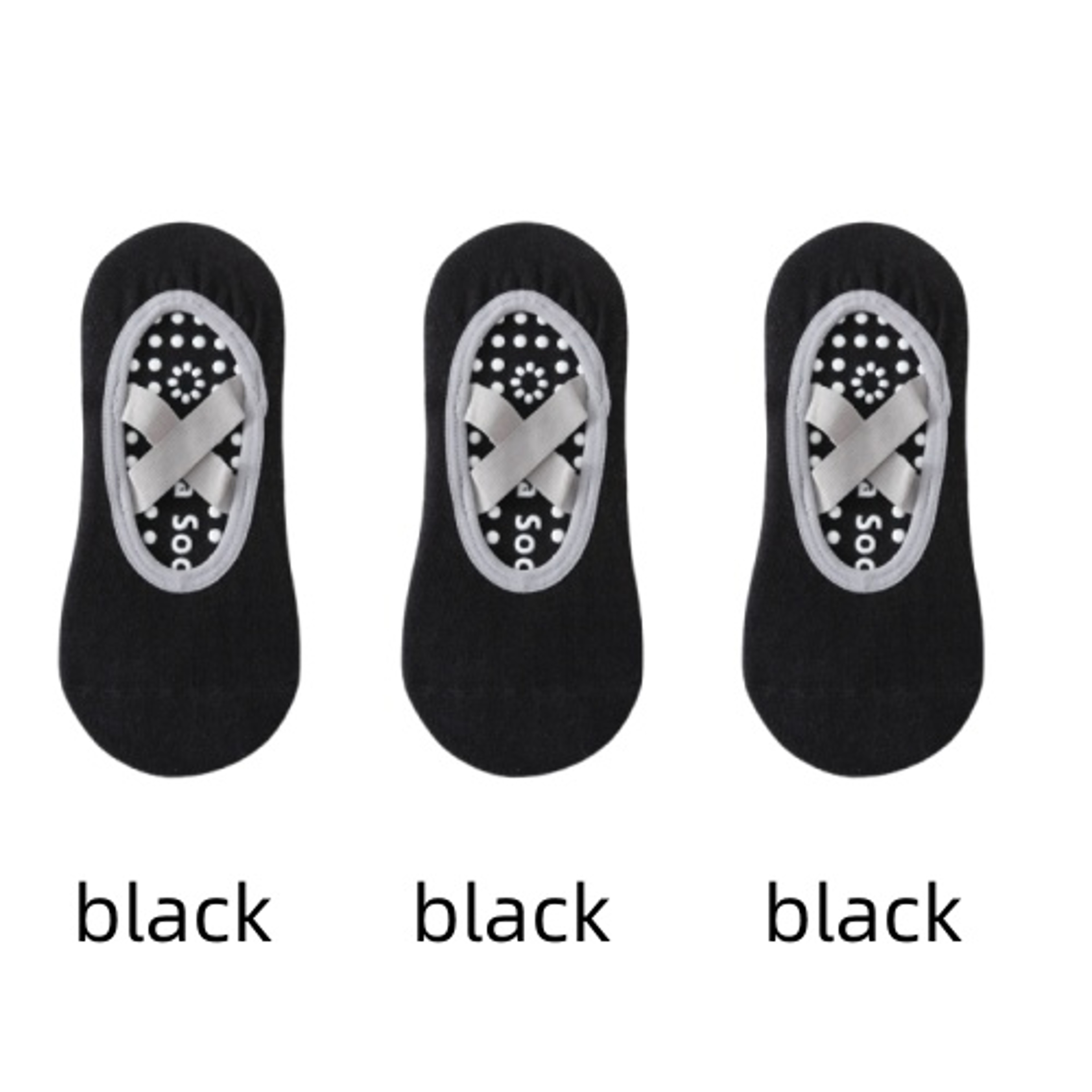 Womens Non Slip Pilates Grip Socks with Breathable Backless Ballet Strap Design – view 15