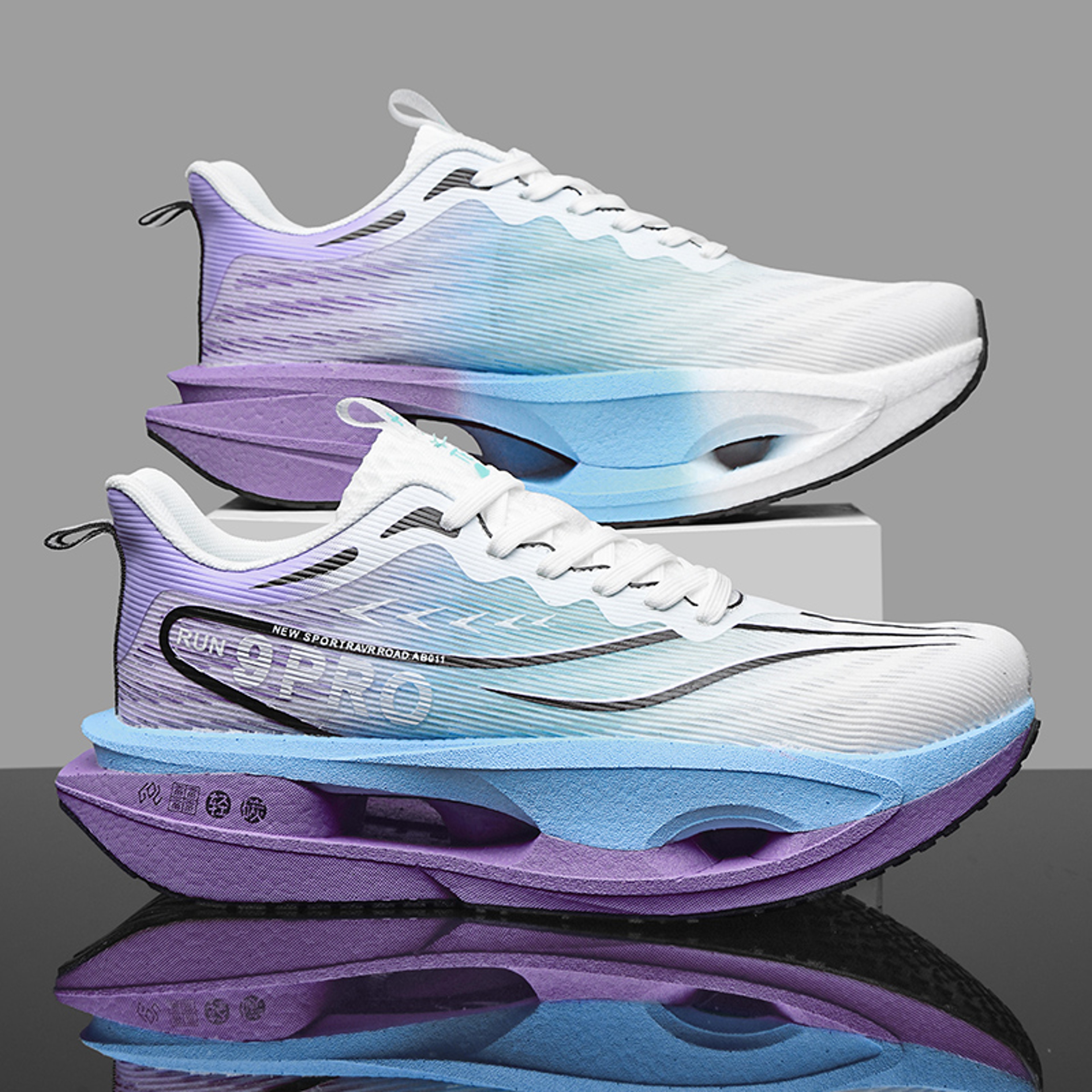 Mens Carbon Plate Running Shoes Shock Absorbing Non Slip Training Sneakers 11