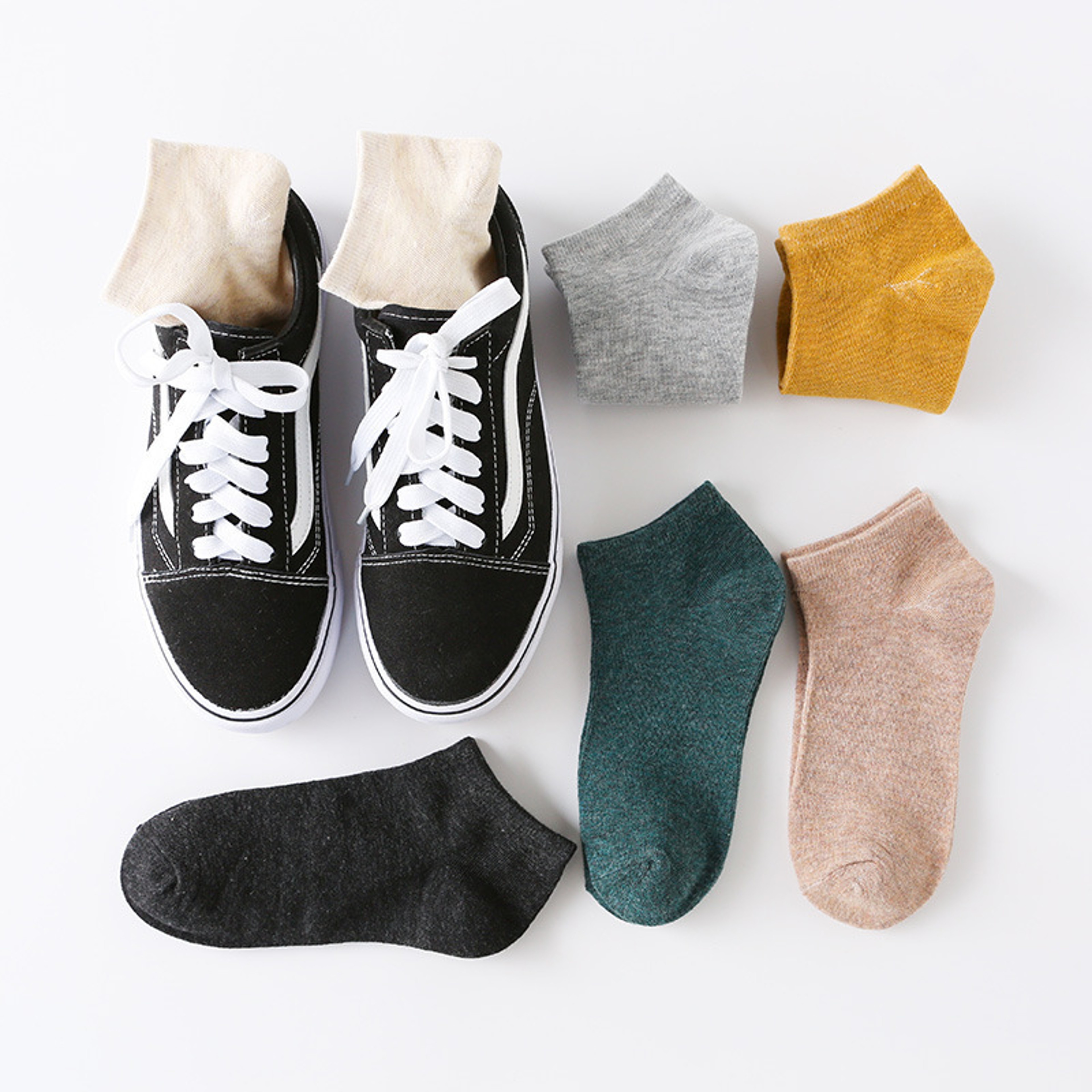 Breathable Low Cut Ankle Socks for Men and Women Soft Casual Sports Sock Set – view 4