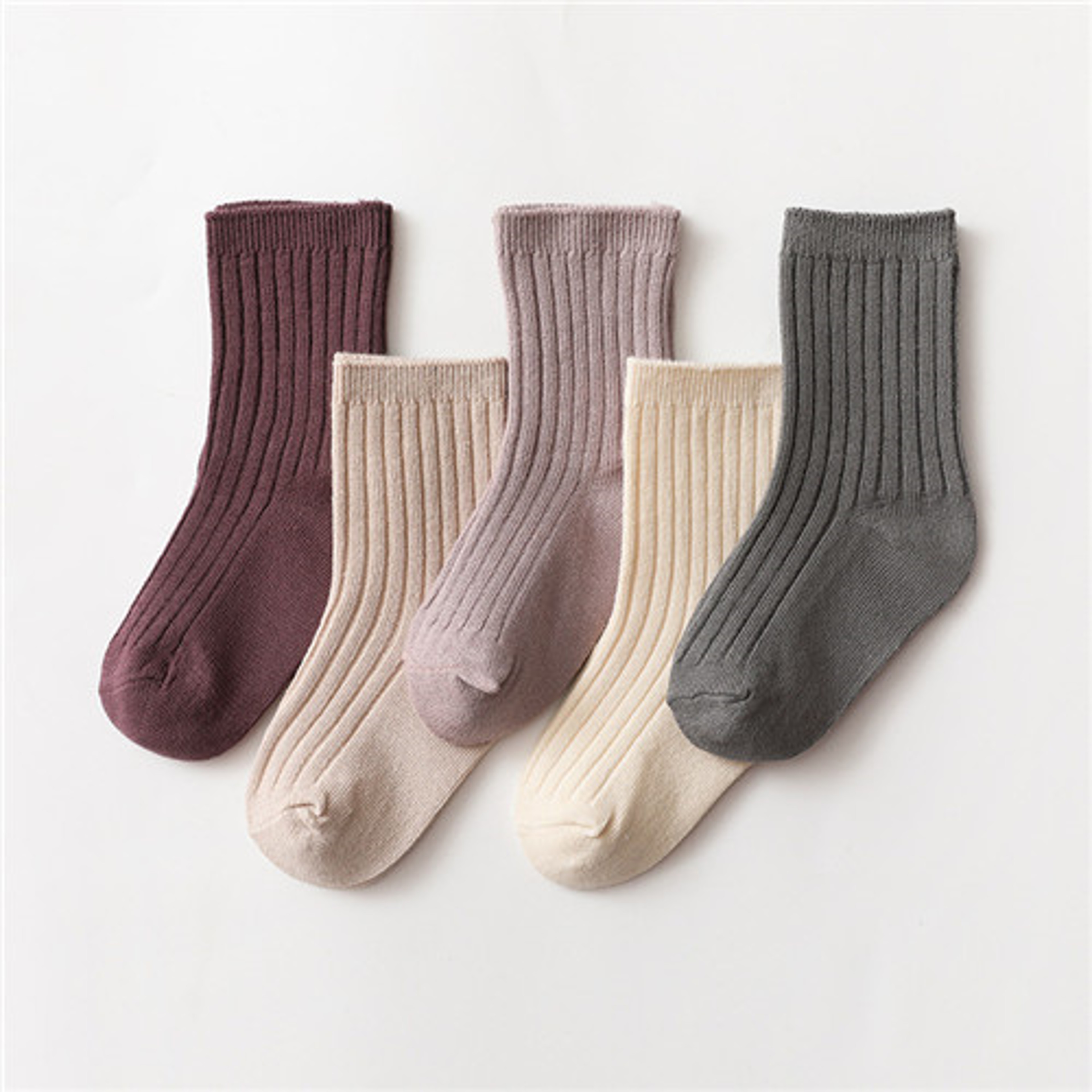 Soft Cotton Baby Socks Pair Set for Boys and Girls Korean Style Everyday Kids Socks – view 8