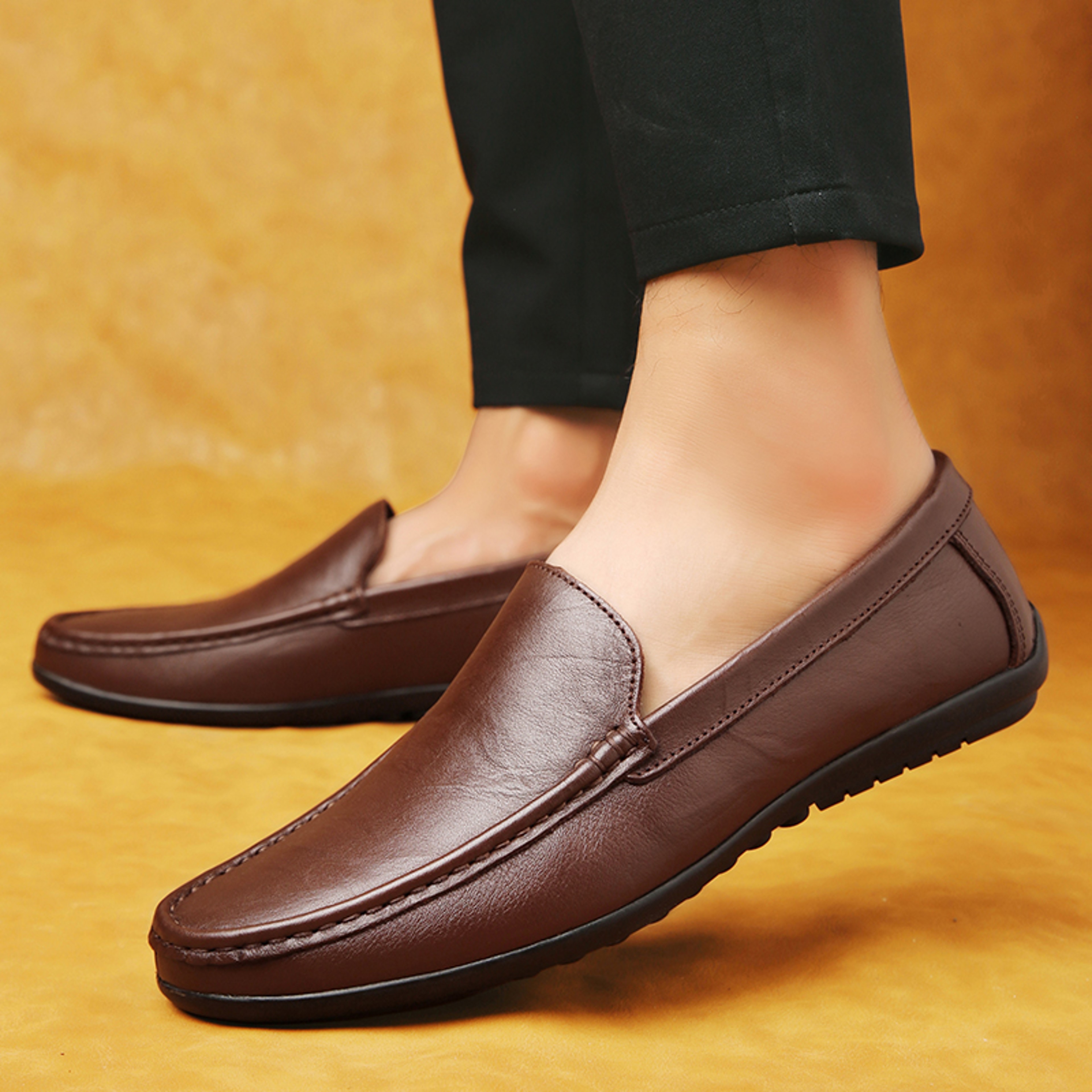 Mens Genuine Leather Oxford Dress Shoes for Business Formal and Casual Wear – view 3