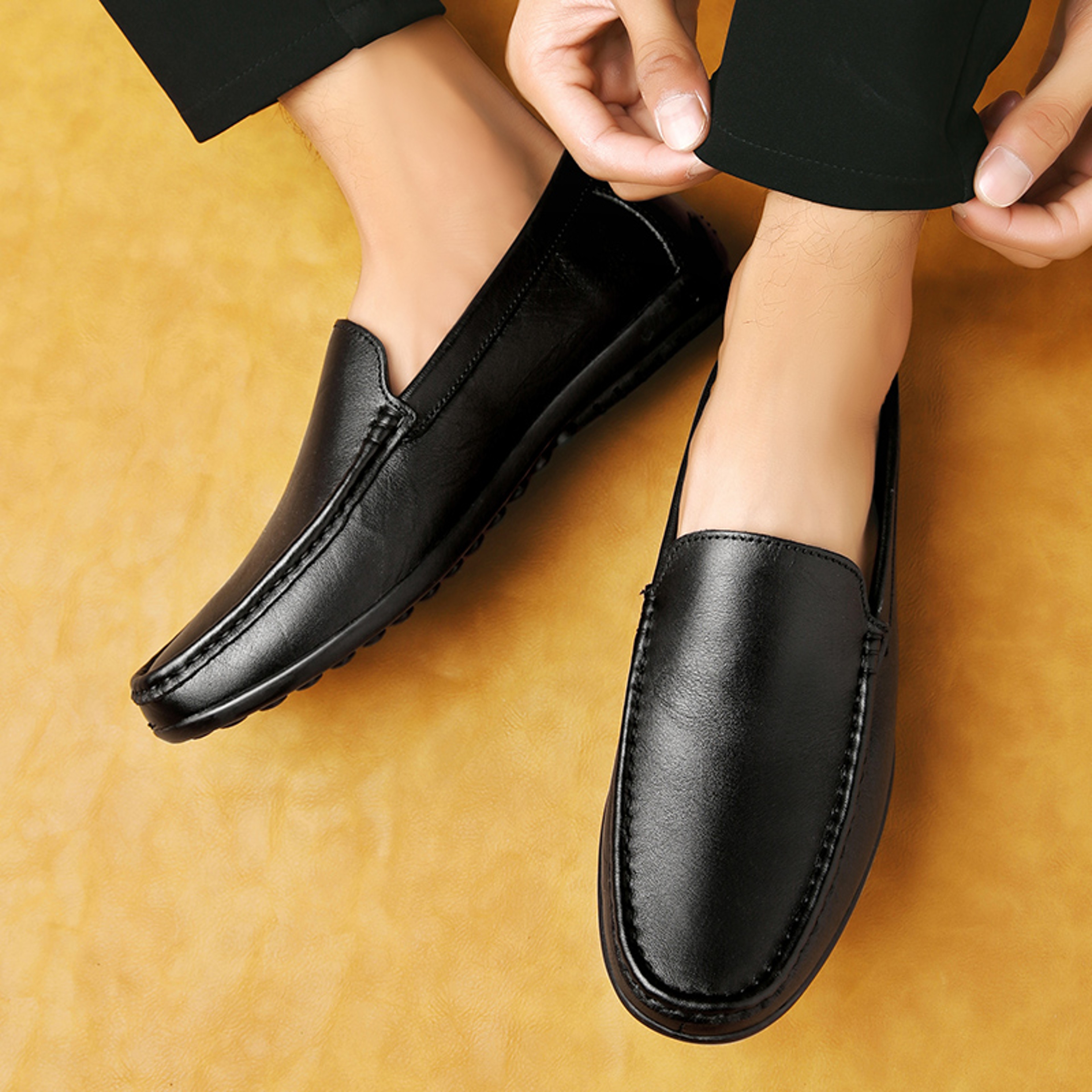 Mens Genuine Leather Oxford Dress Shoes for Business Formal and Casual Wear – view 4