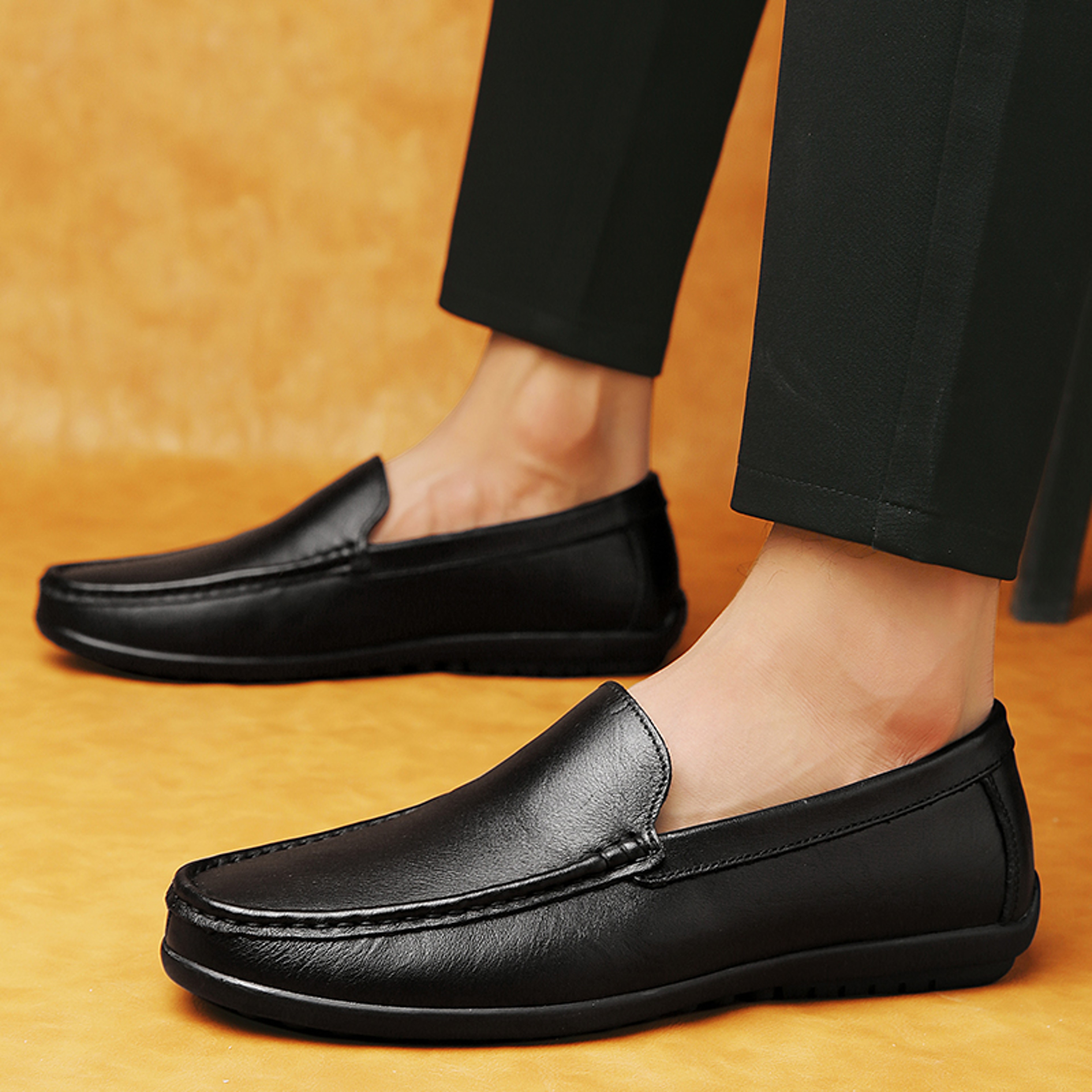 Mens Genuine Leather Oxford Dress Shoes for Business Formal and Casual Wear – view 6
