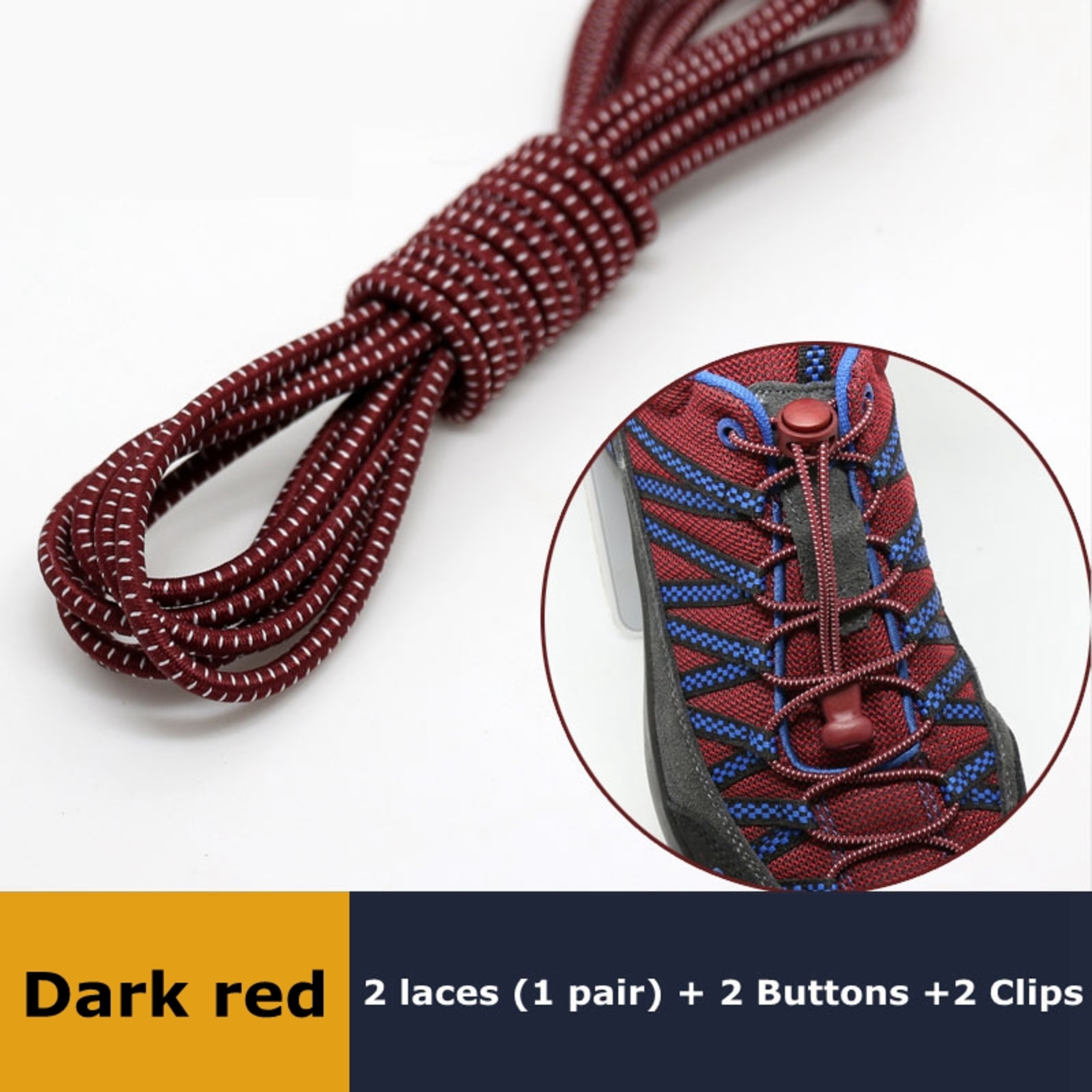 Quick Lock Elastic No Tie Shoelaces for Sneakers and Everyday Shoes – view 23
