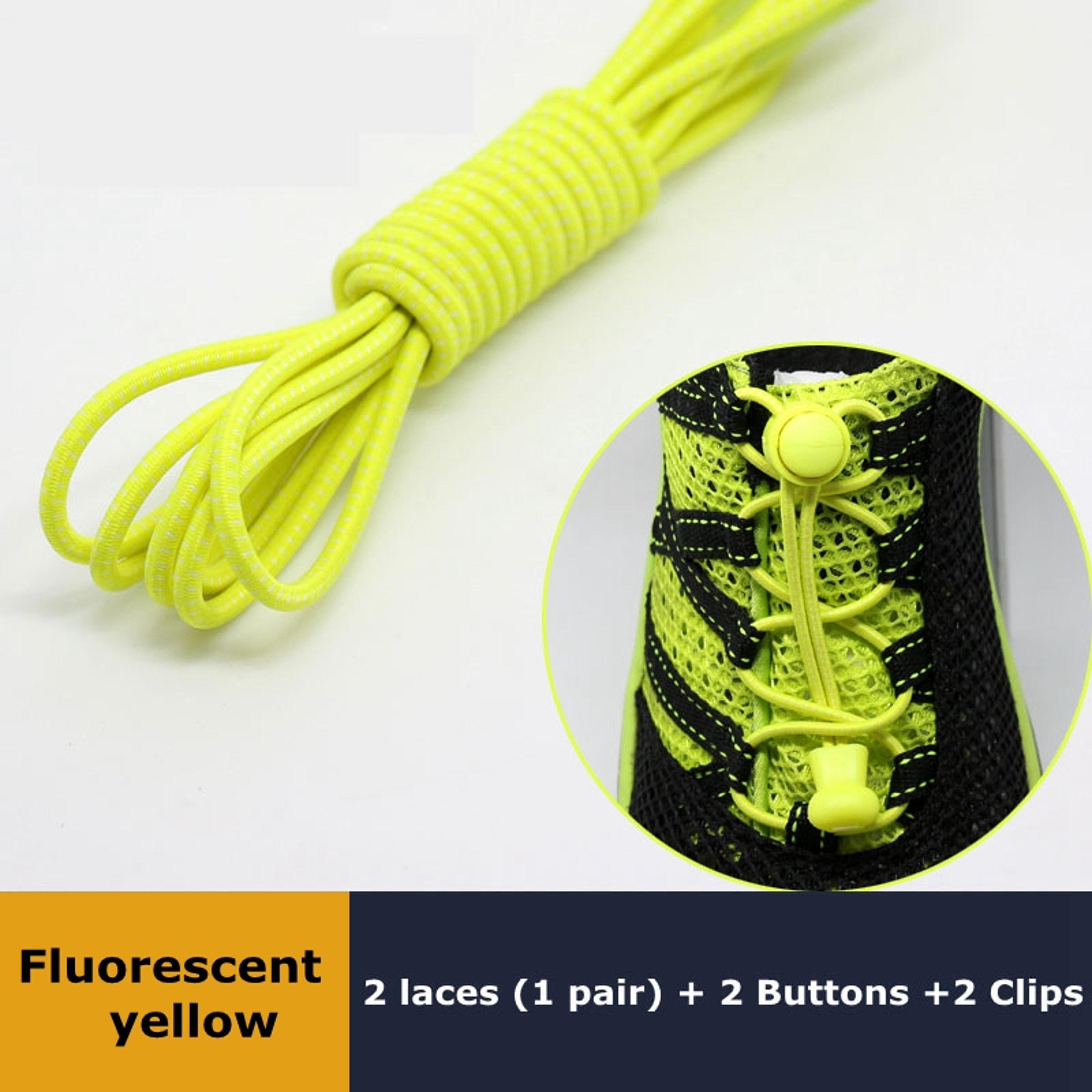 Quick Lock Elastic No Tie Shoelaces for Sneakers and Everyday Shoes – view 27