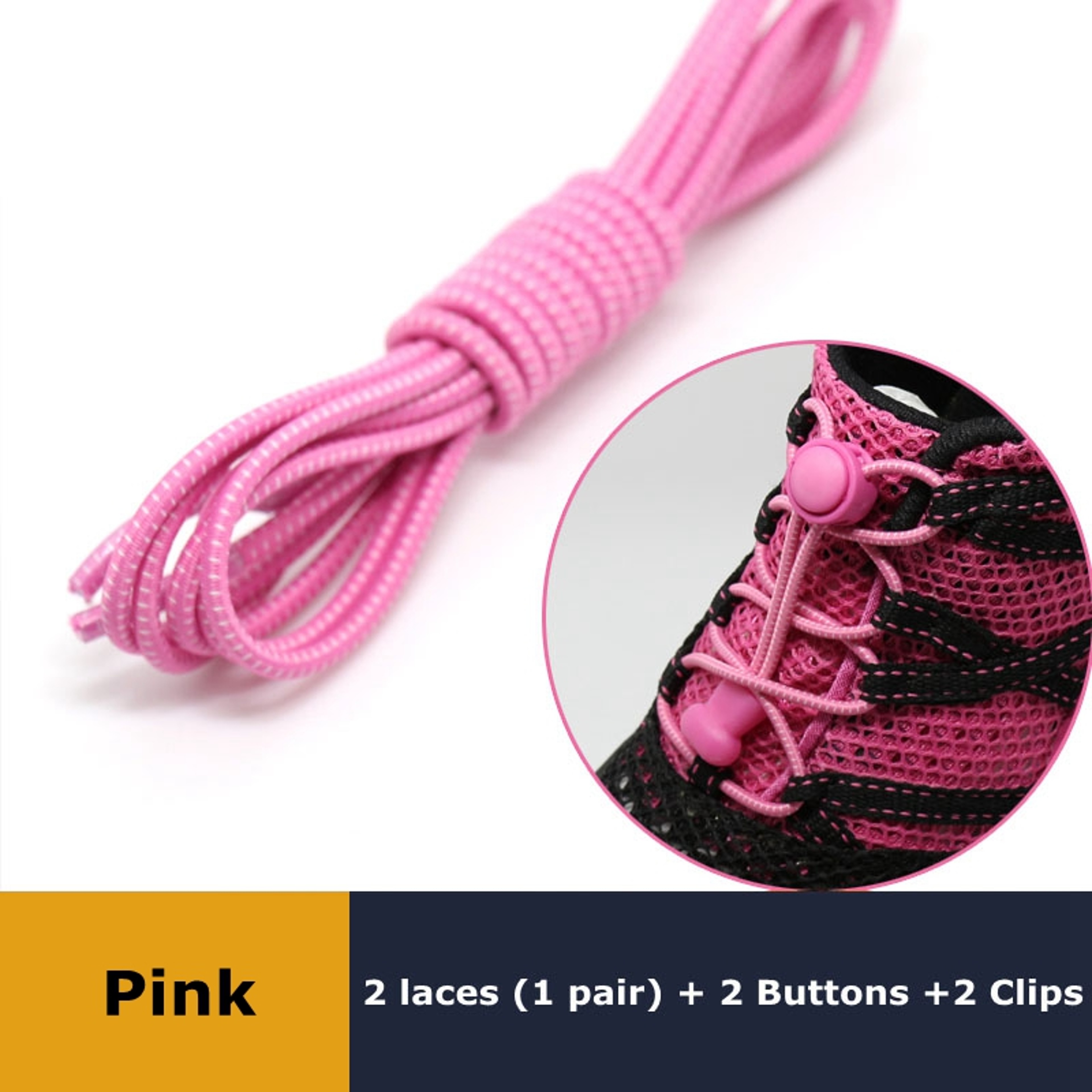 Quick Lock Elastic No Tie Shoelaces for Sneakers and Everyday Shoes – view 28