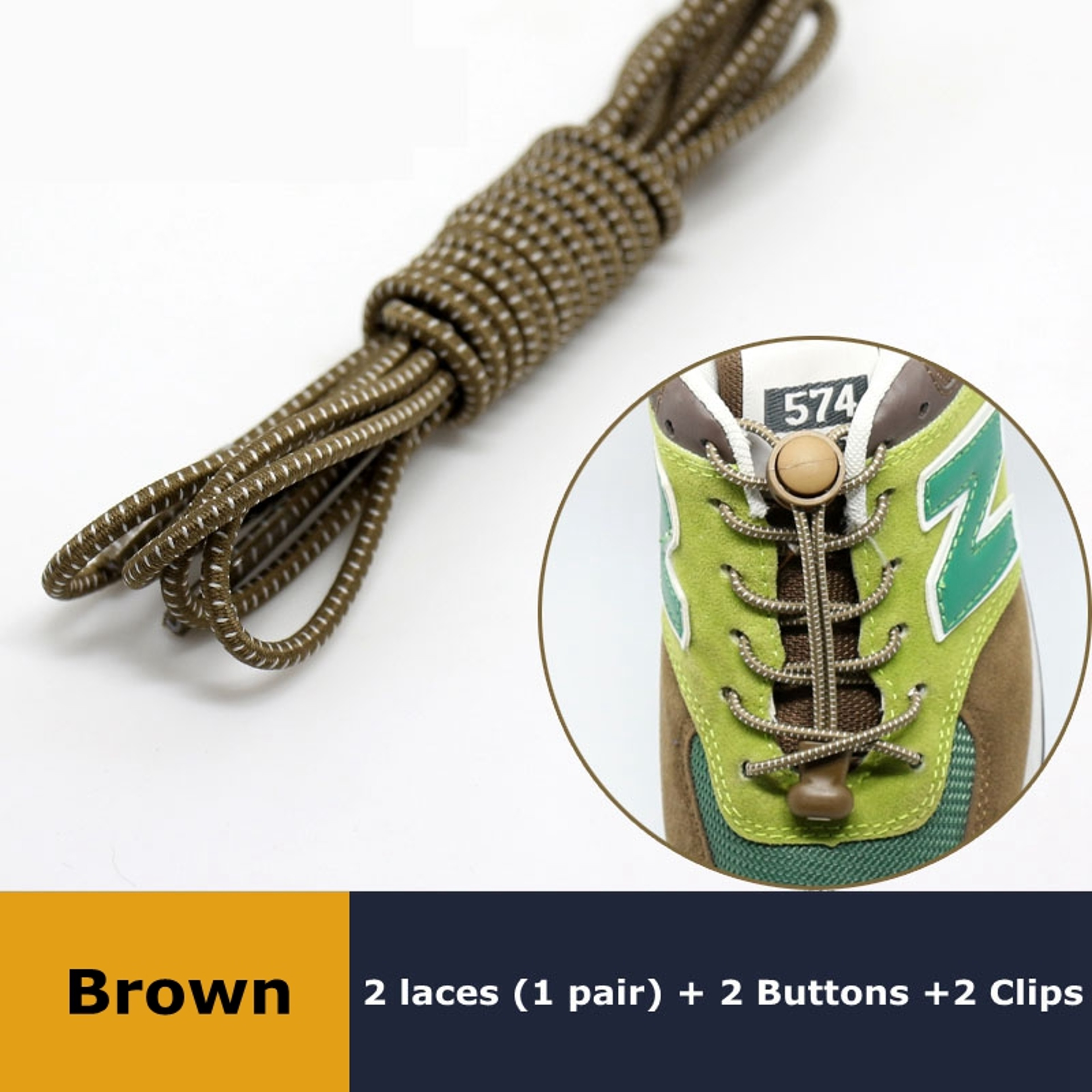 Quick Lock Elastic No Tie Shoelaces for Sneakers and Everyday Shoes – view 32